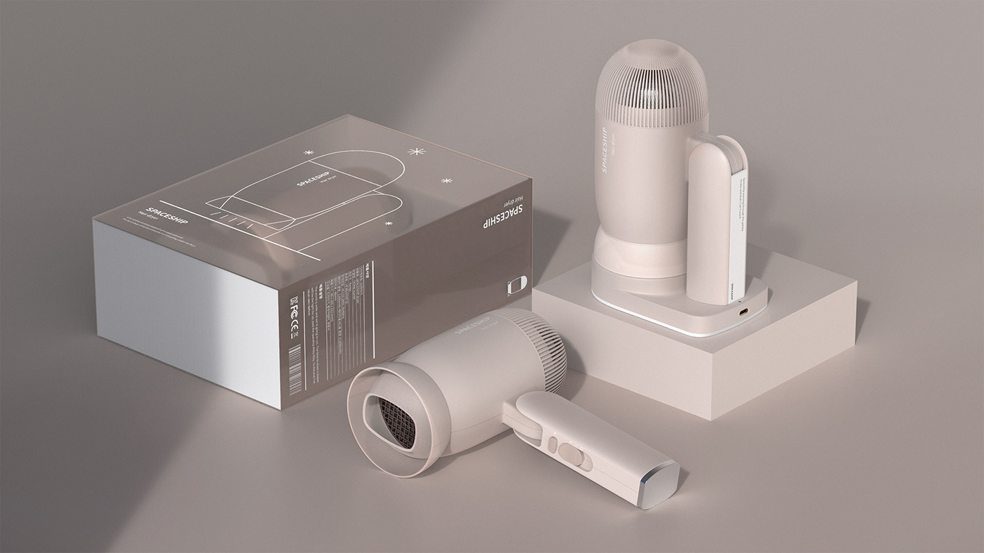 hair drier，space ship，industrial design，product design，