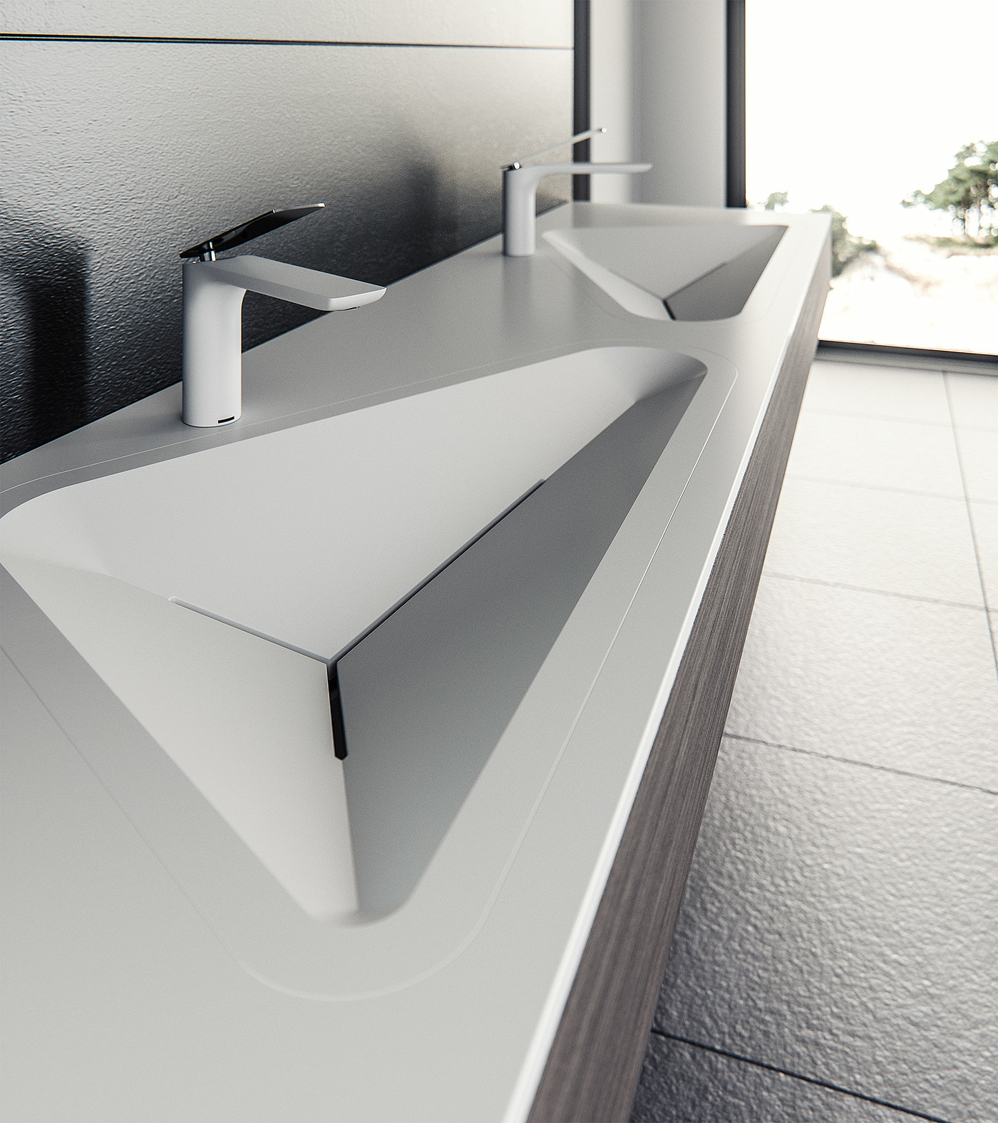 hand sink，modern，comfortable，white，