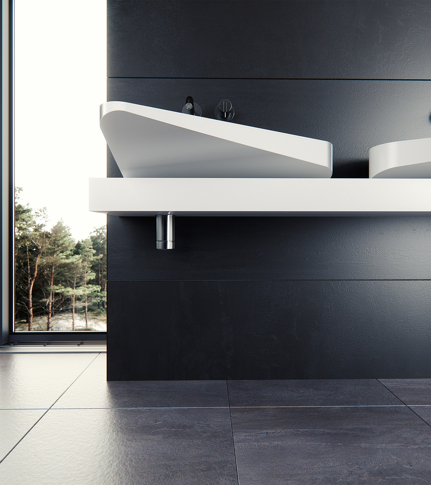 hand sink，modern，comfortable，white，