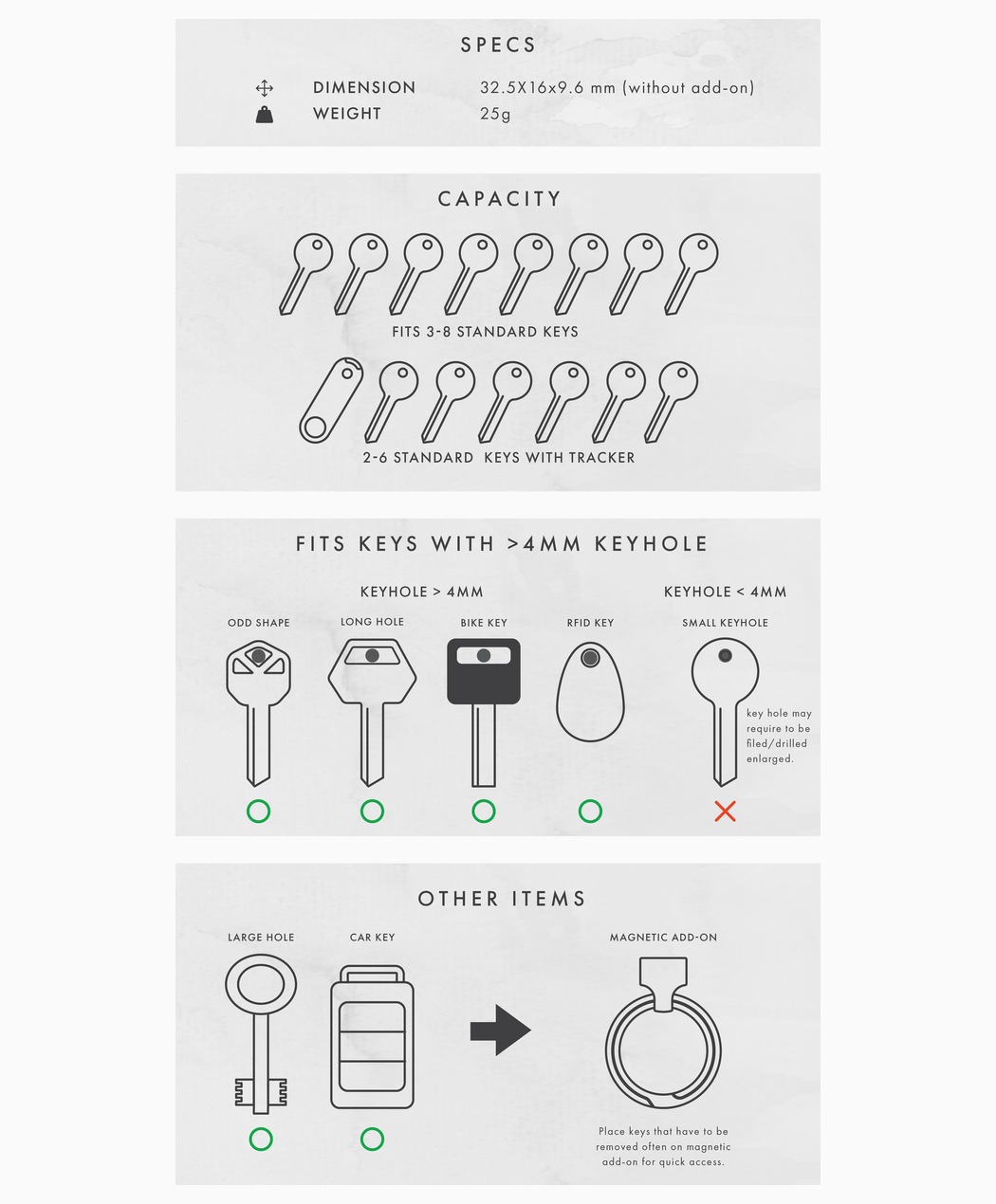 Key buckle，location，Flashlight，Bluetooth，selfie，