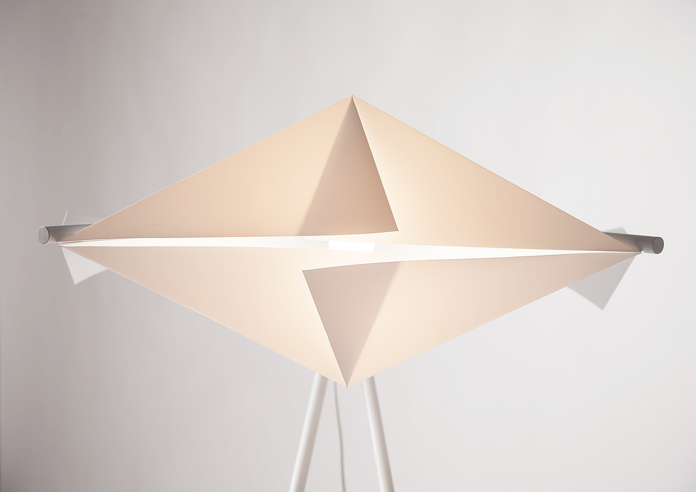 lamp，Floor lamp，Origami，industrial design，product design，