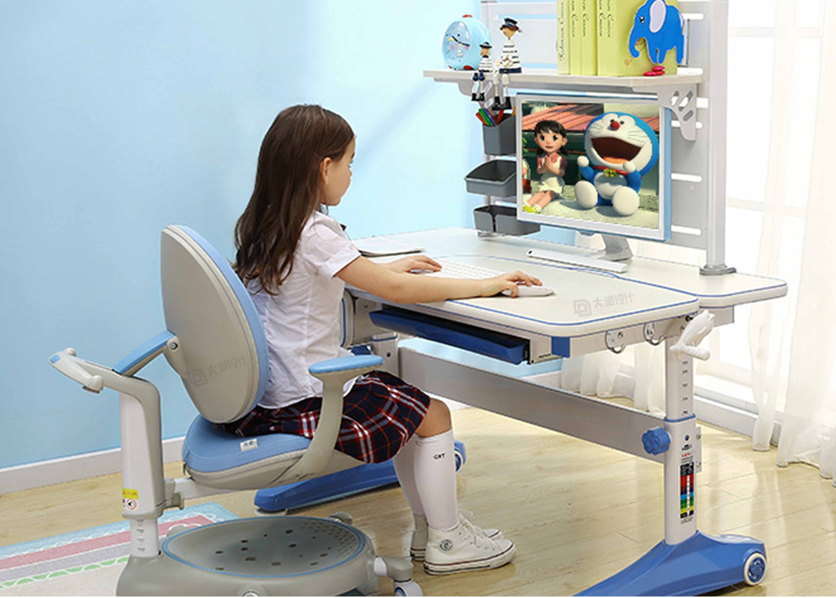 children，Tables and chairs，study，Appearance design，Structural design，