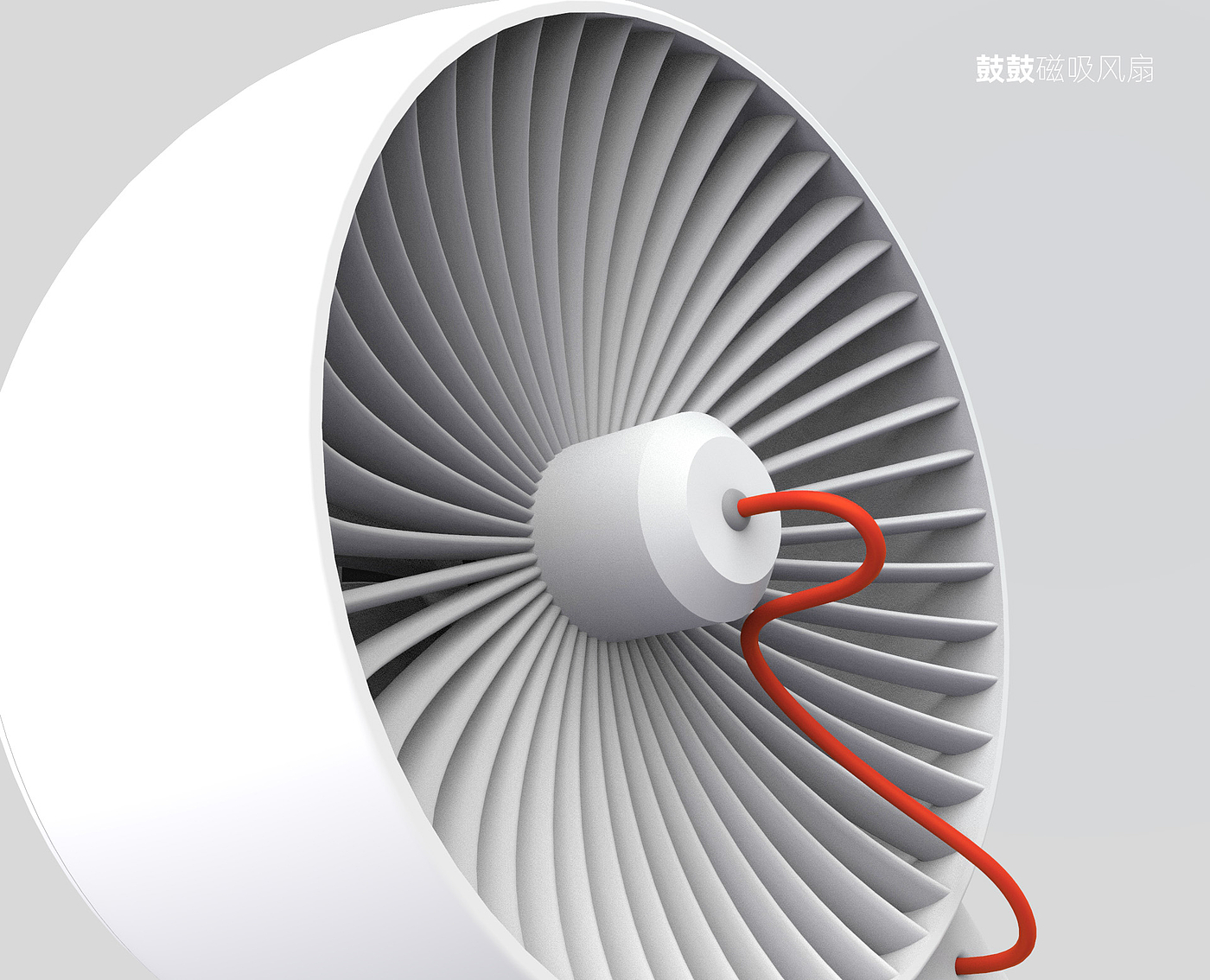 Fan，modern，Extremely simple wind，white，Summer，Small fan，