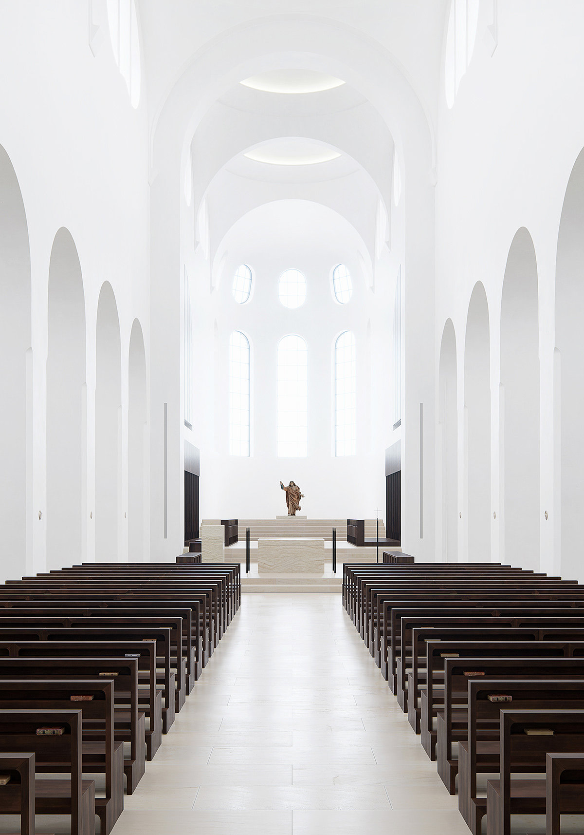 极简空间，教堂，St Moritz，cgi，
