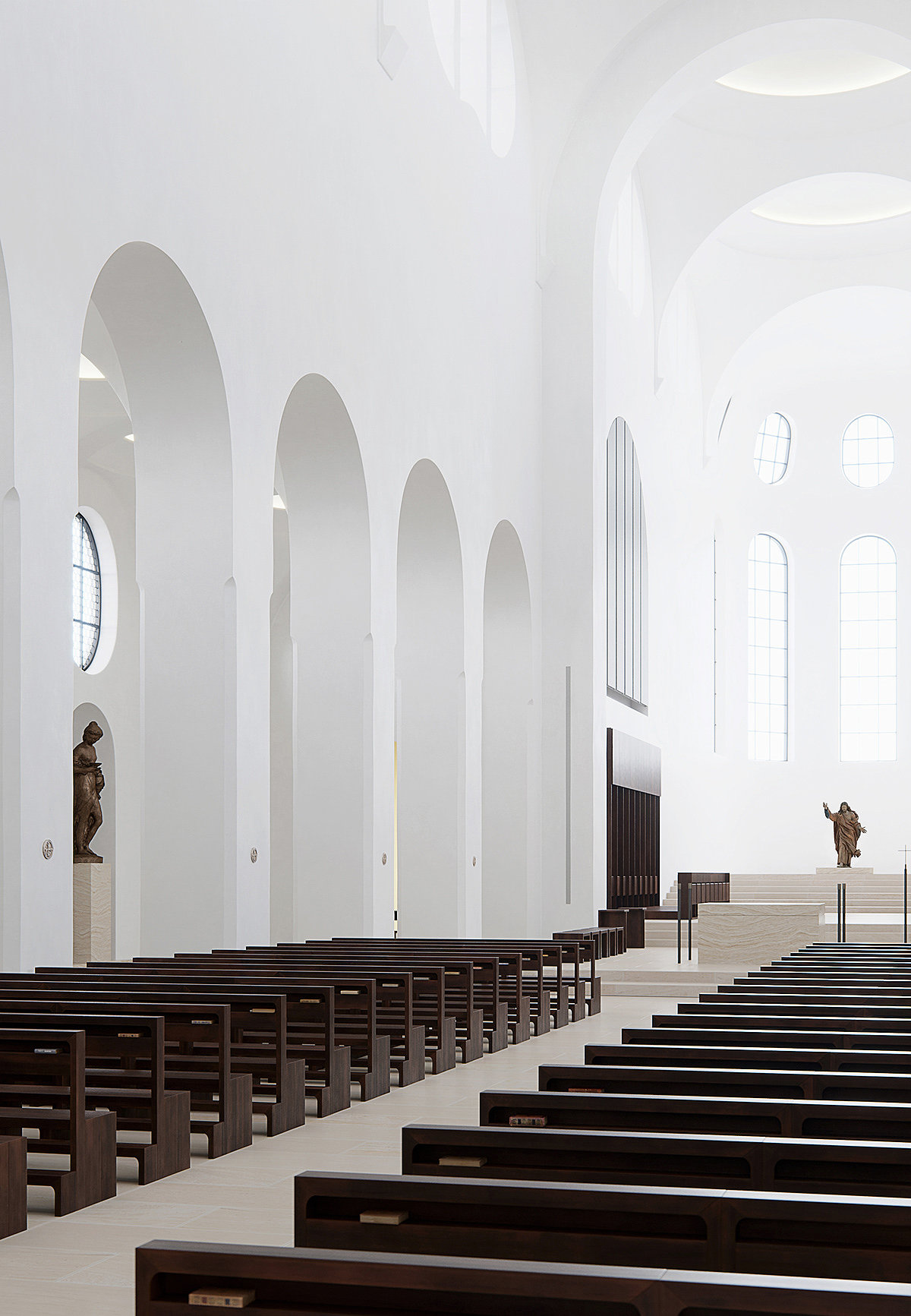 Minimalist space，church，St Moritz，cgi，