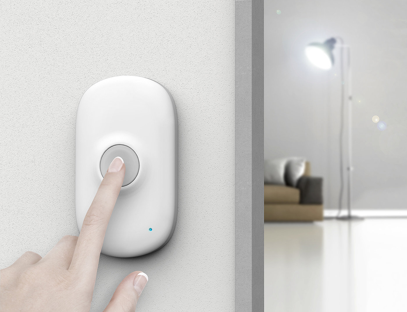Doorbell，Doorbell design，white，