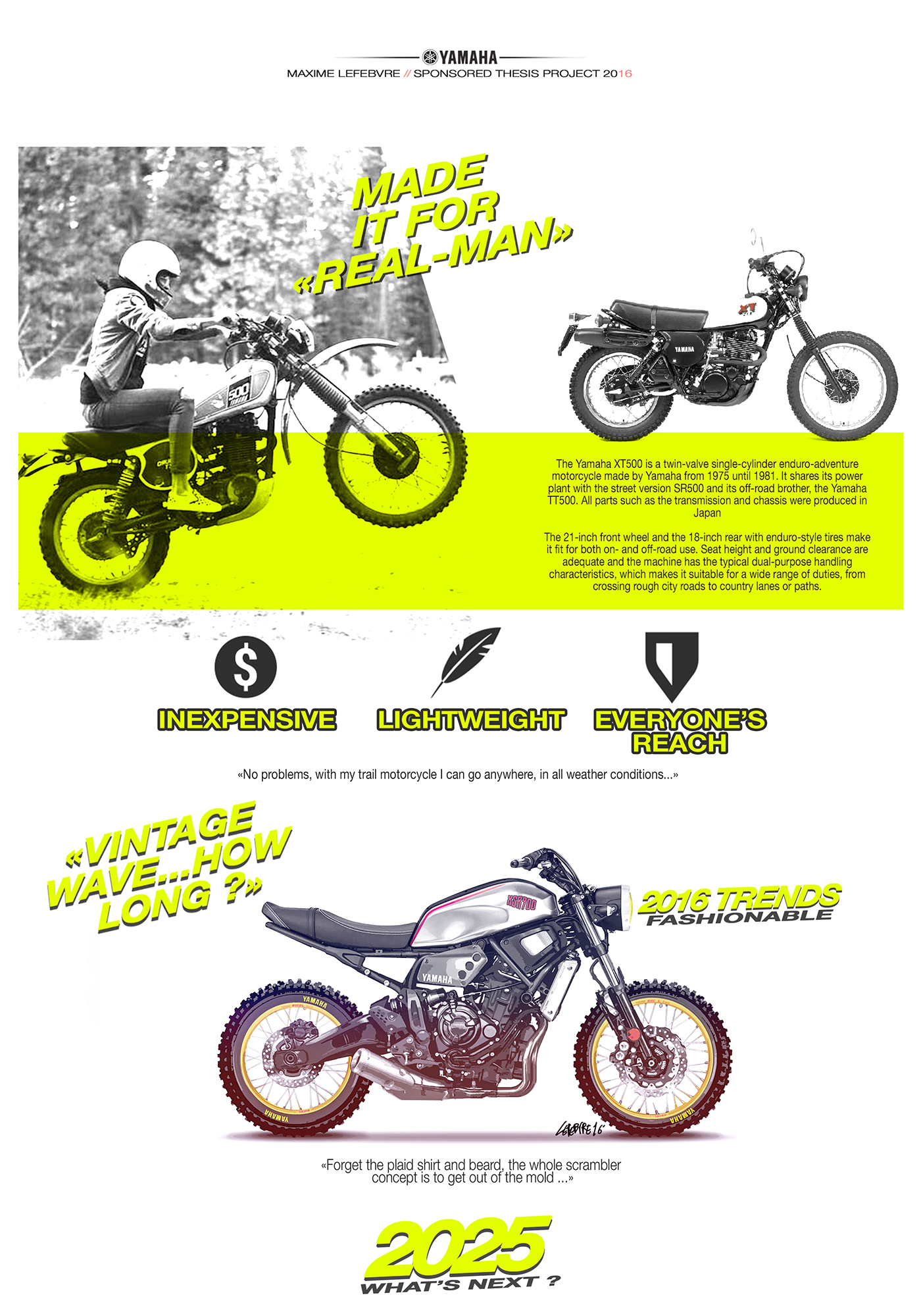 conceptual design，Intelligent technology，industrial design，Motorcycle design，Yamaha，