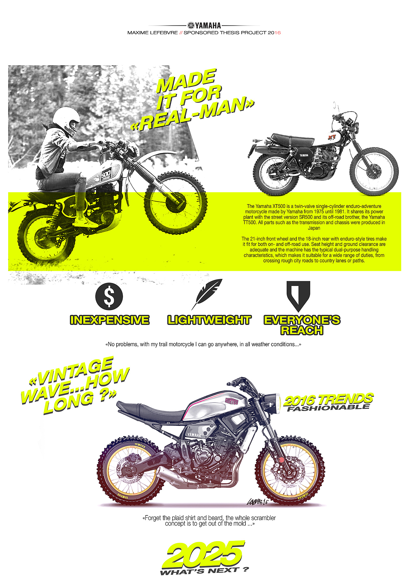conceptual design，Intelligent technology，industrial design，Motorcycle design，Yamaha，