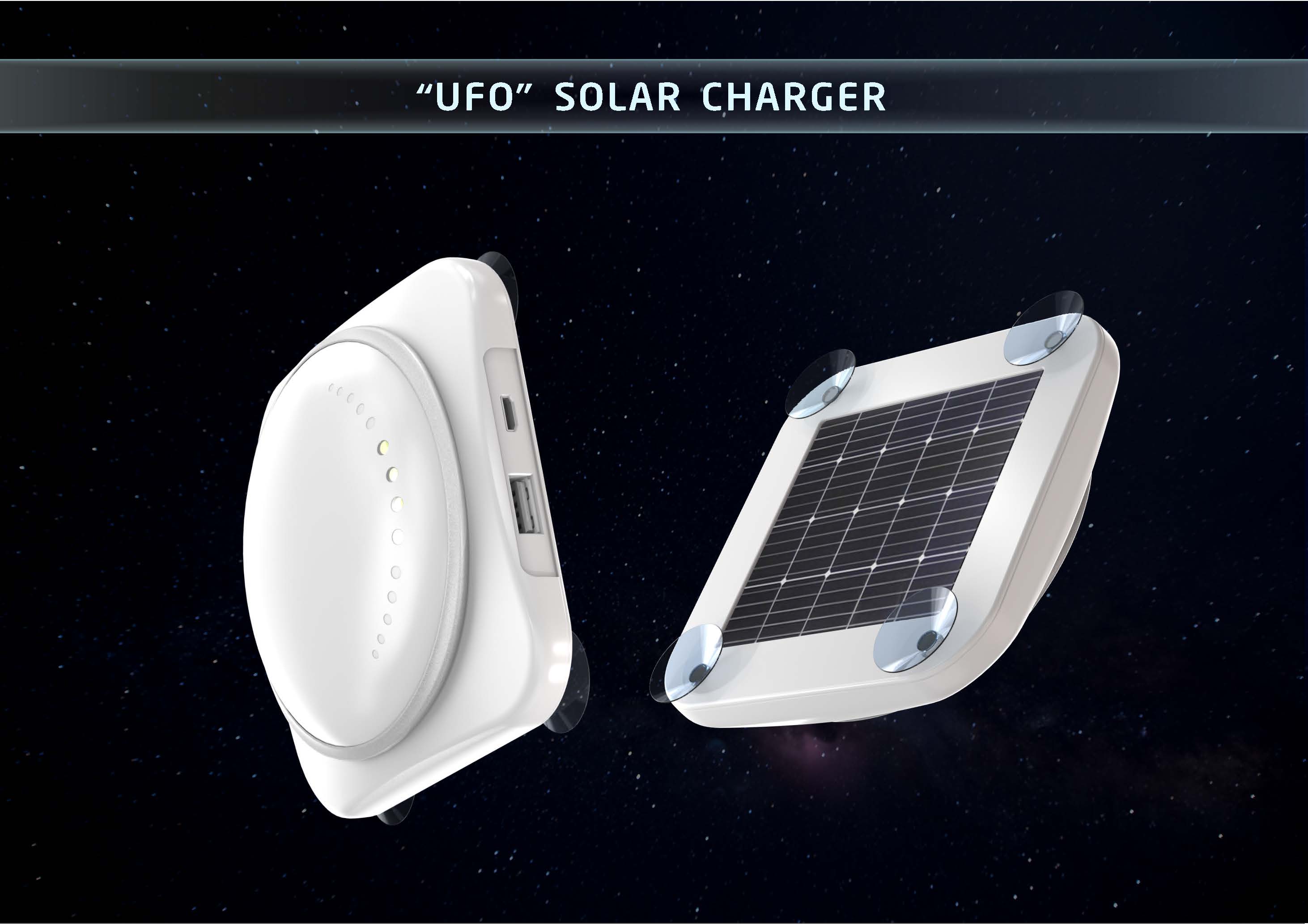 ufo，portable battery，solar energy，lovely，