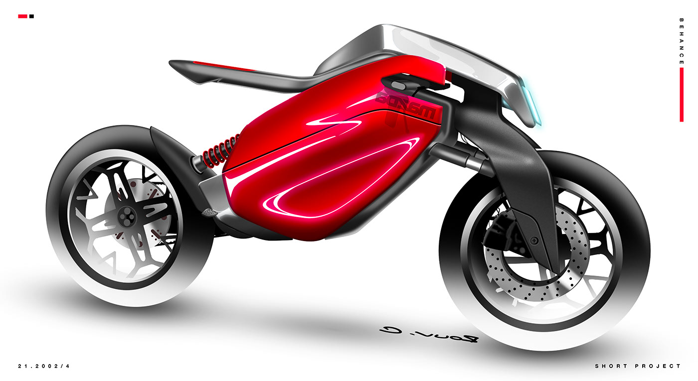 马自达摩托车整体风格展示很有感染力