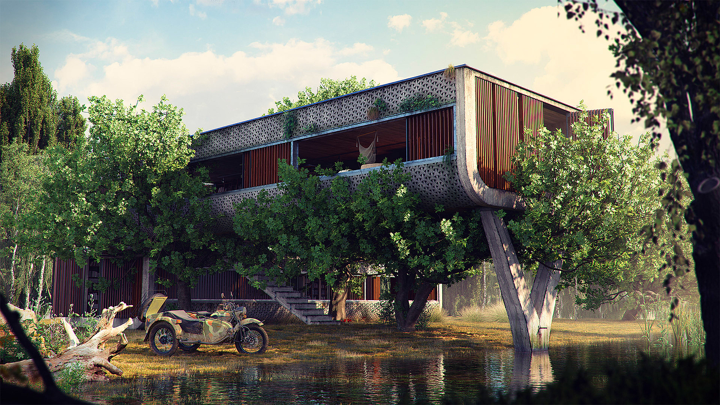 Architectural concept，Bartosz Domiczek，Building houses，