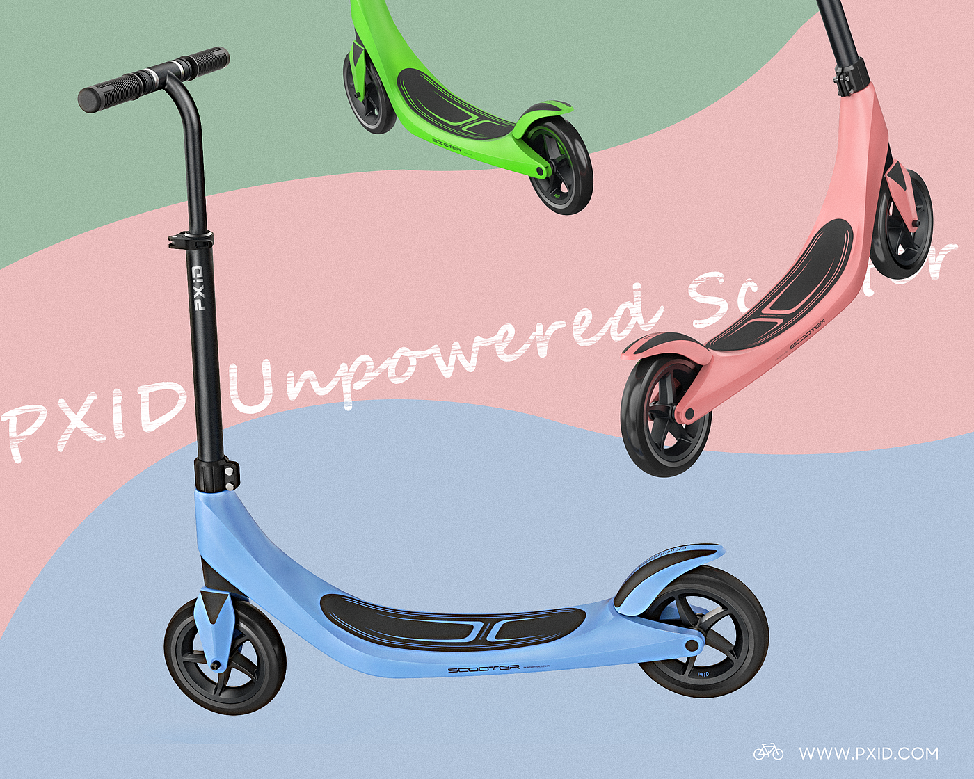 滑板车，滑板车设计，代步工具设计，电动滑板车，