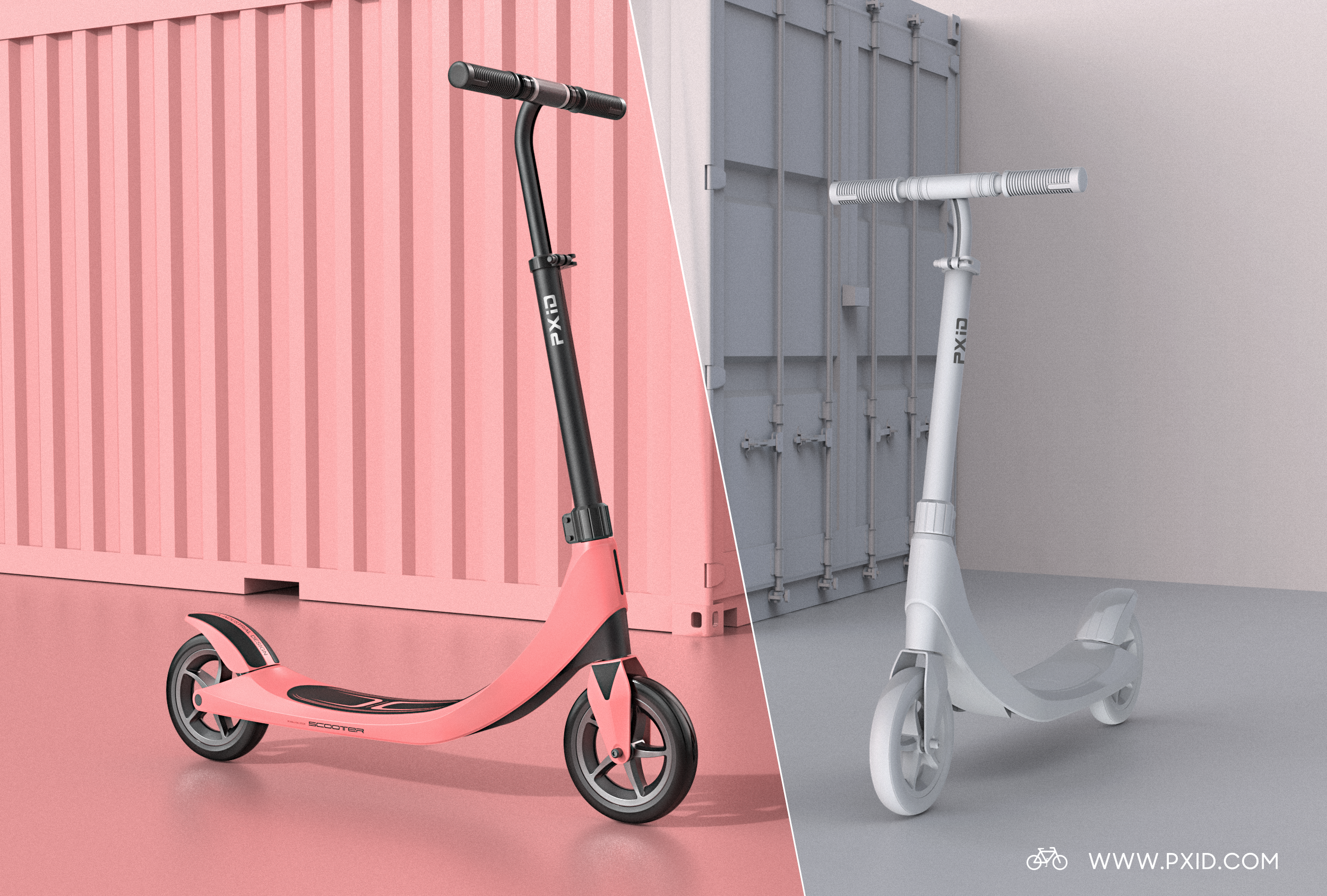 Scooter，Scooter design，Design of transportation tools，Electric scooter，