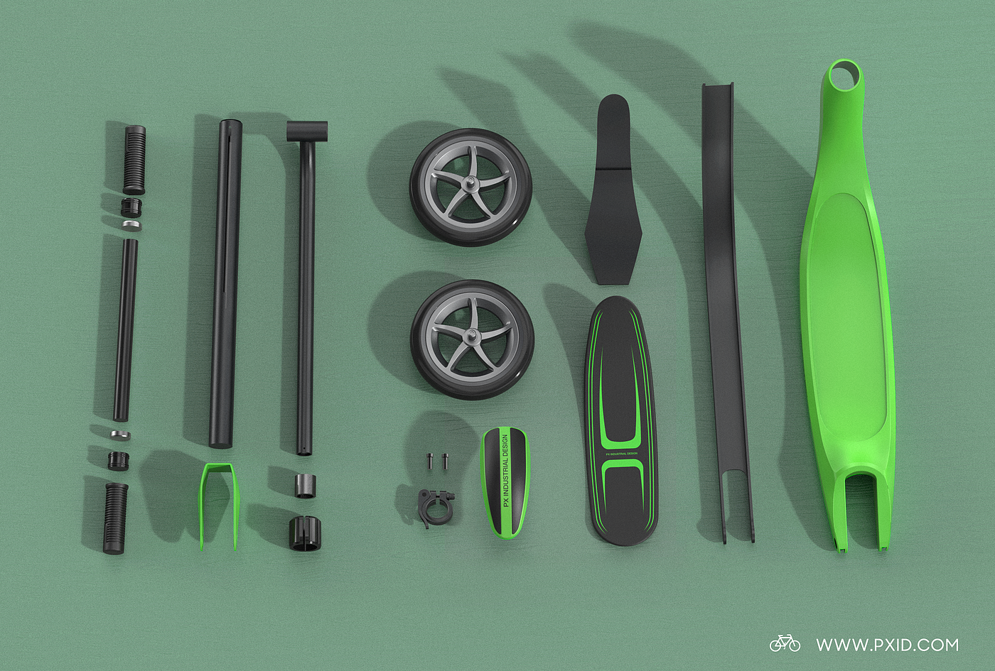 Scooter，Scooter design，Design of transportation tools，Electric scooter，