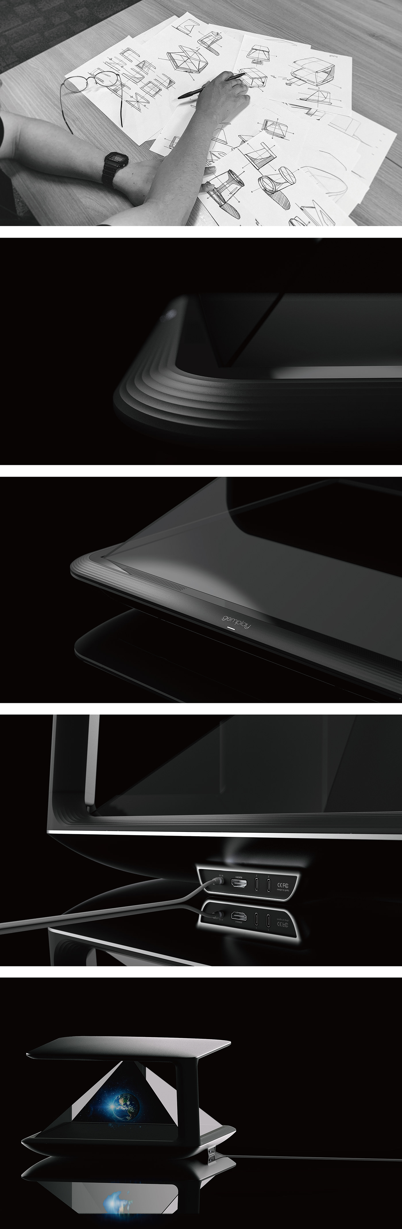 Holographic projector，Gemplay，ar，