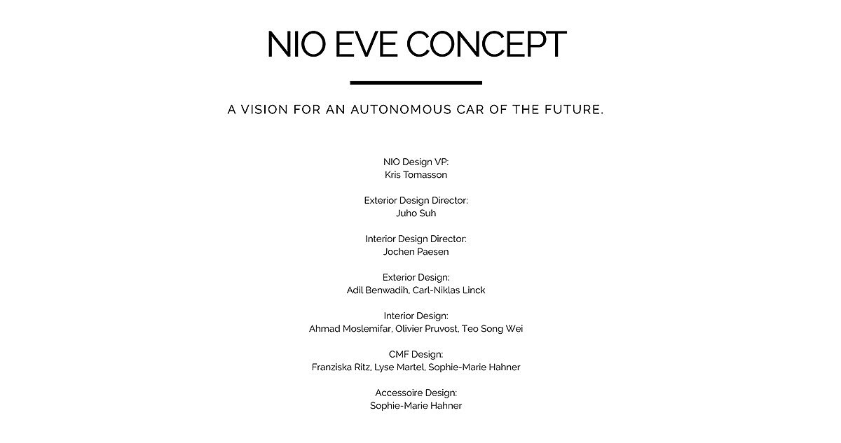 NIO EVE，concept，Automobile design，Hand drawn car，