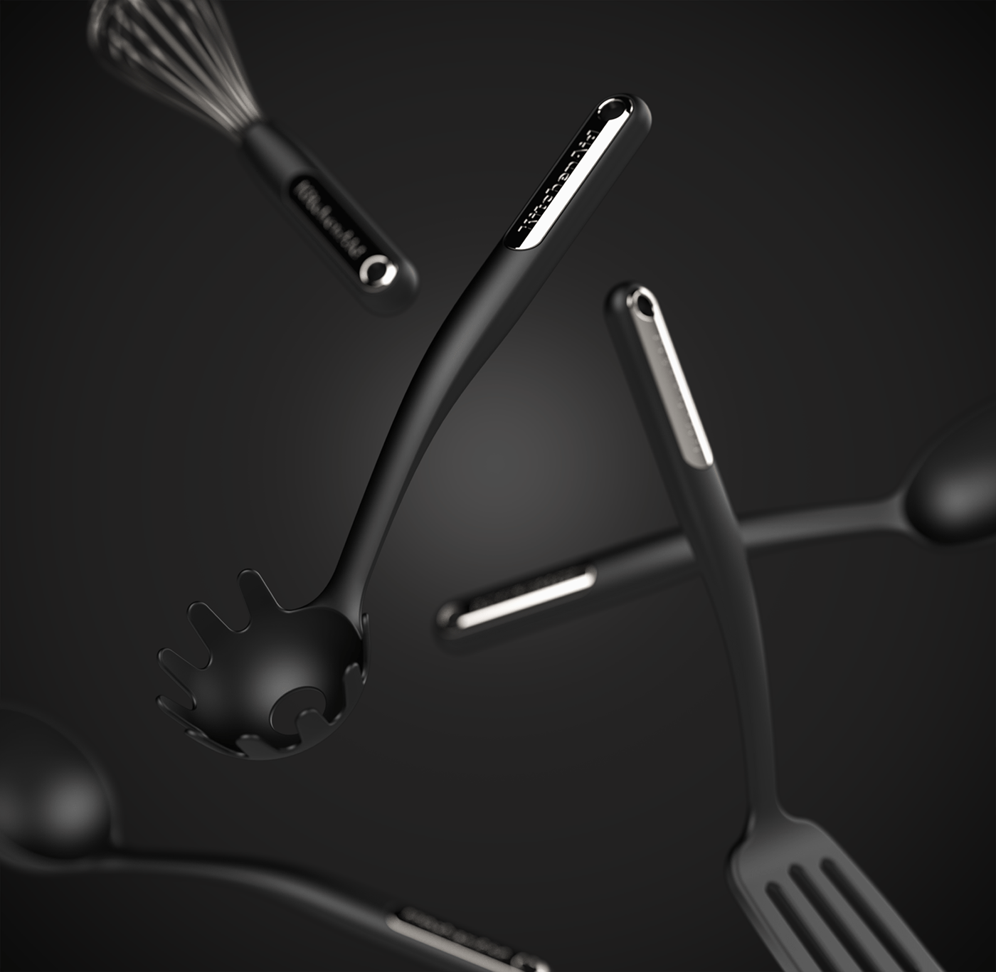 KitchenAid，tableware，kitchen，black，industrial design，product design，