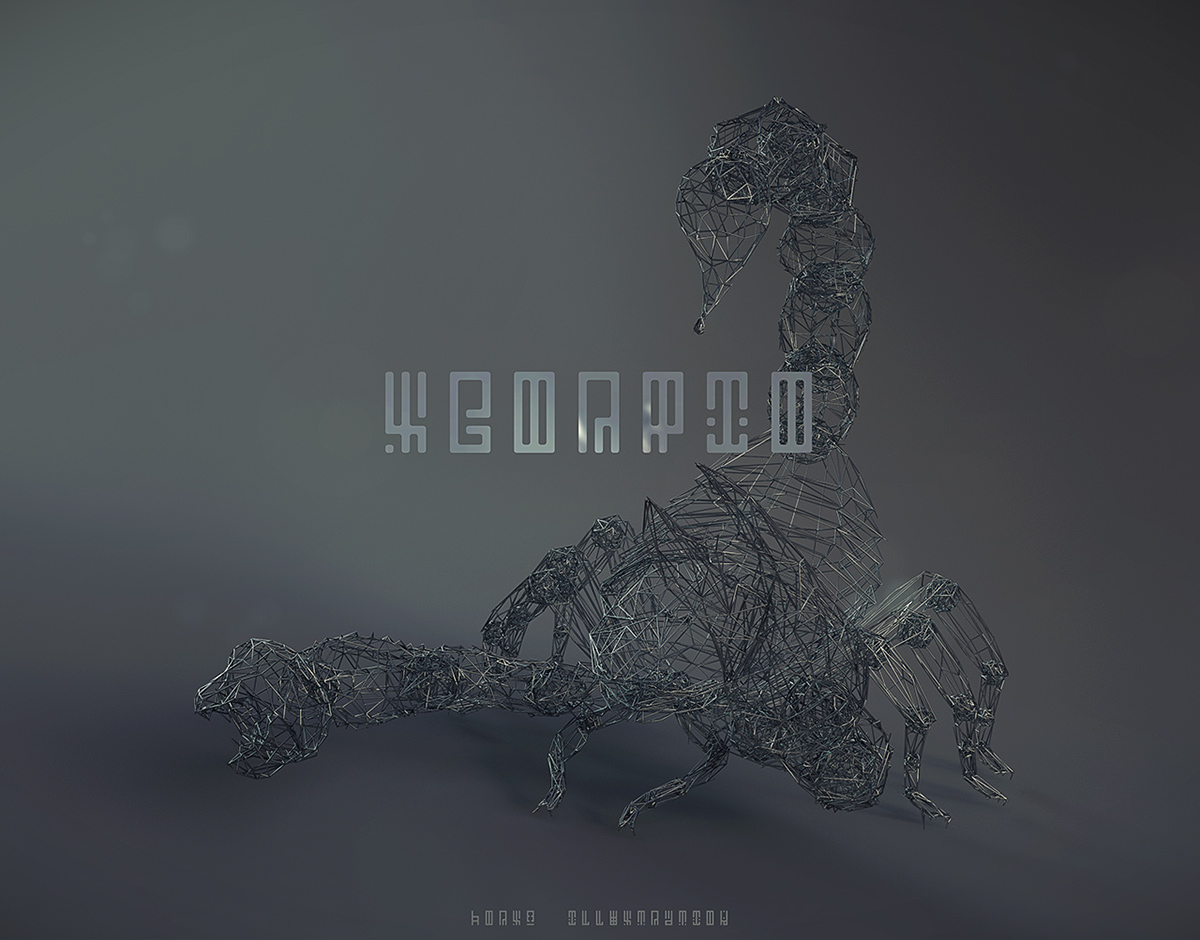 WIRES，originality，animal，Low polygon，Digital art，