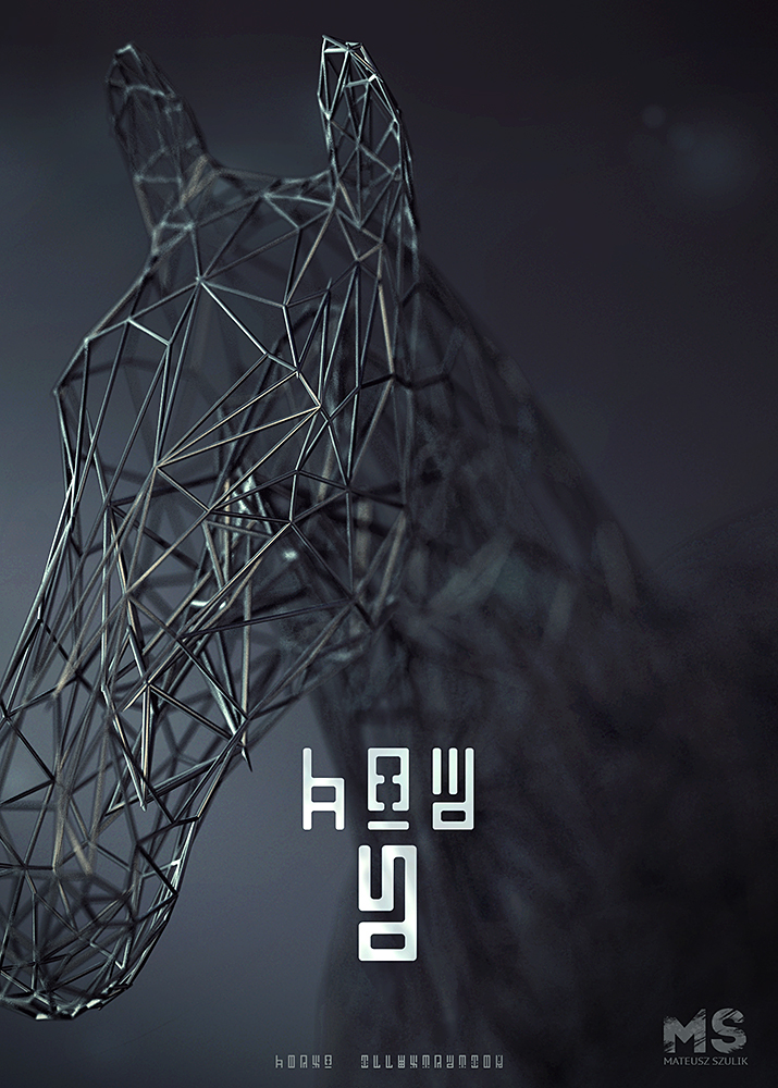 WIRES，originality，animal，Low polygon，Digital art，