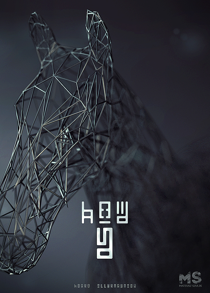 WIRES，originality，animal，Low polygon，Digital art，