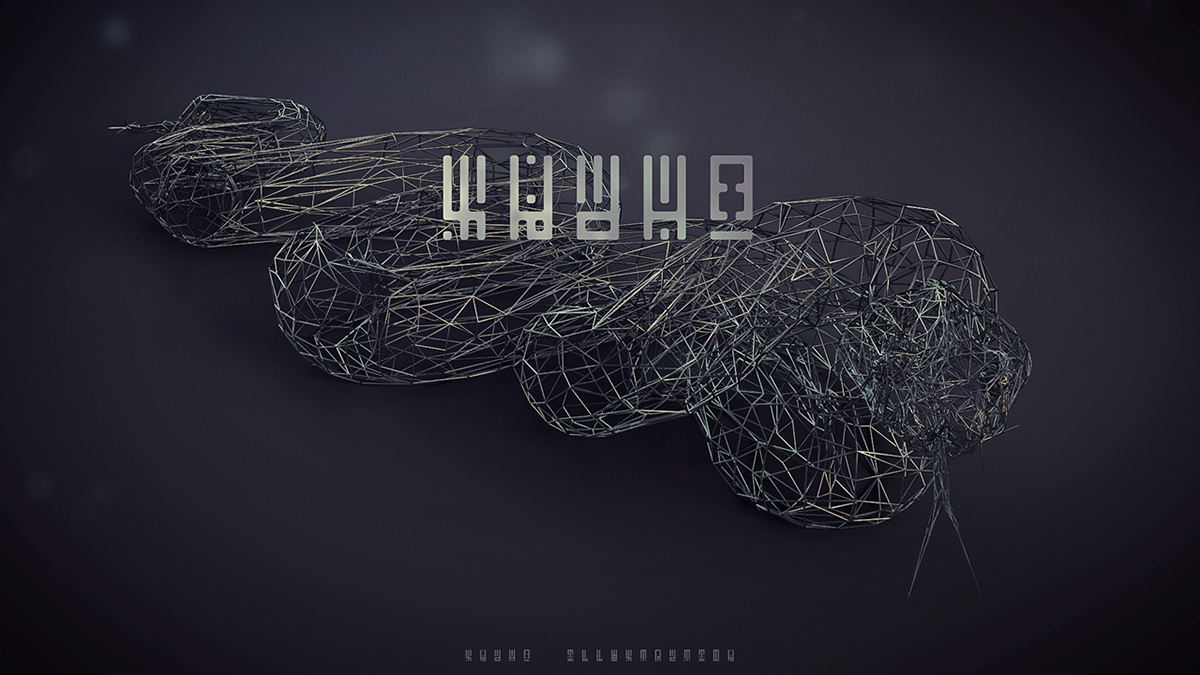 WIRES，originality，animal，Low polygon，Digital art，