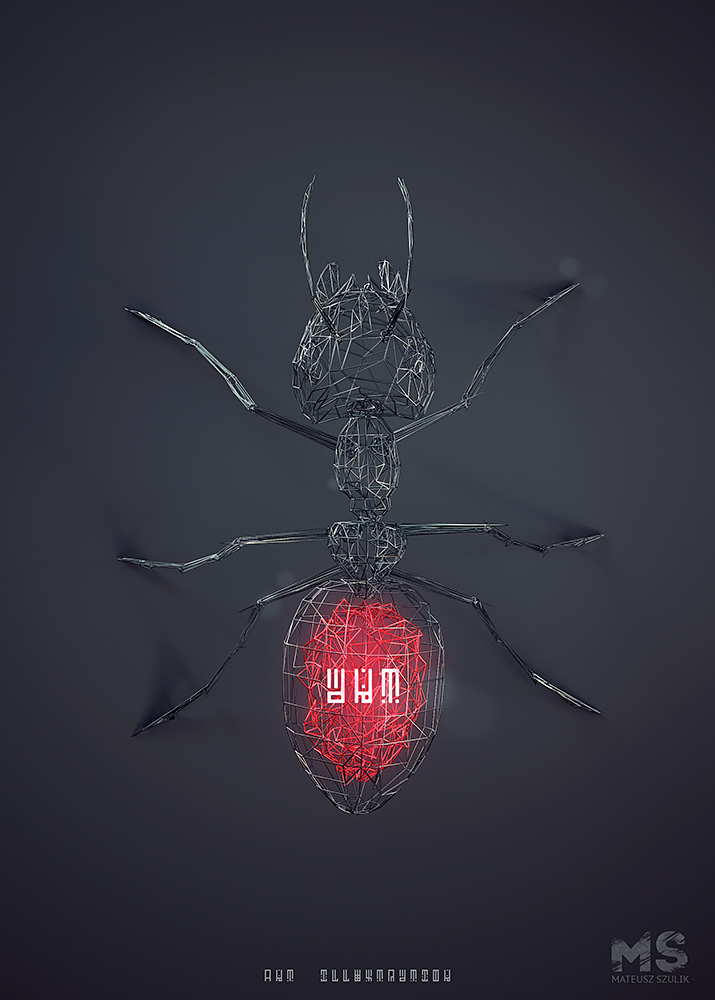 WIRES，originality，animal，Low polygon，Digital art，