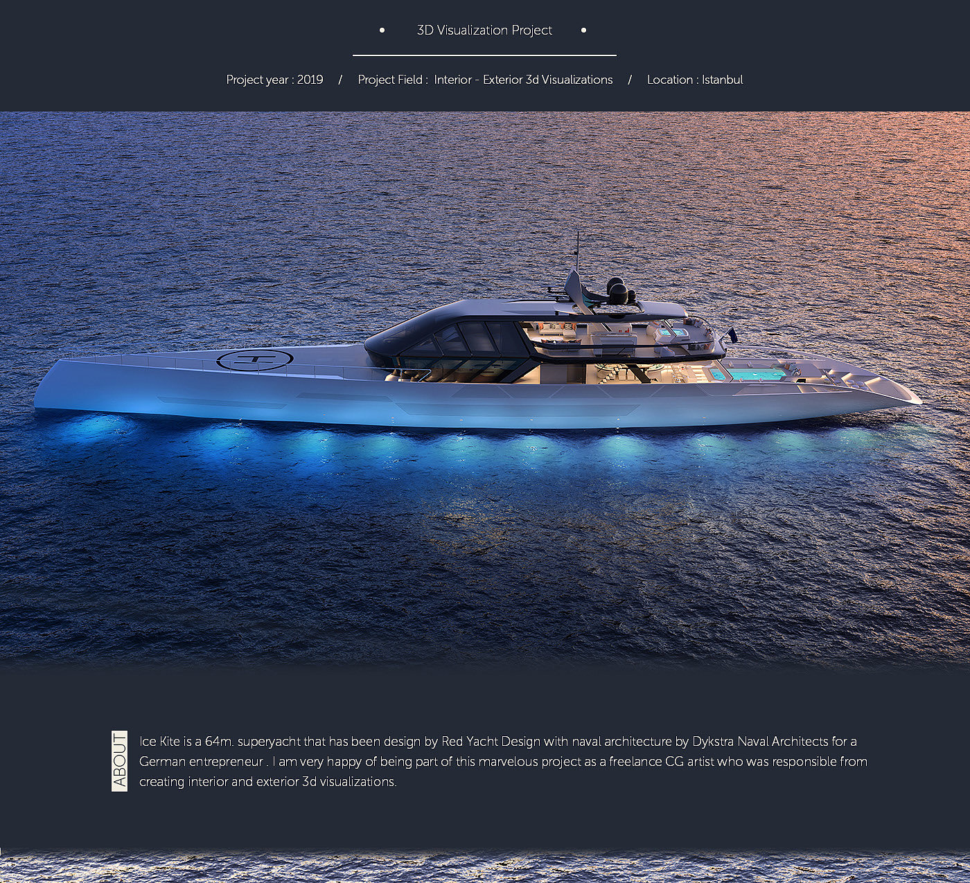 product design，industrial design，yacht，3D visualization，Digital art，