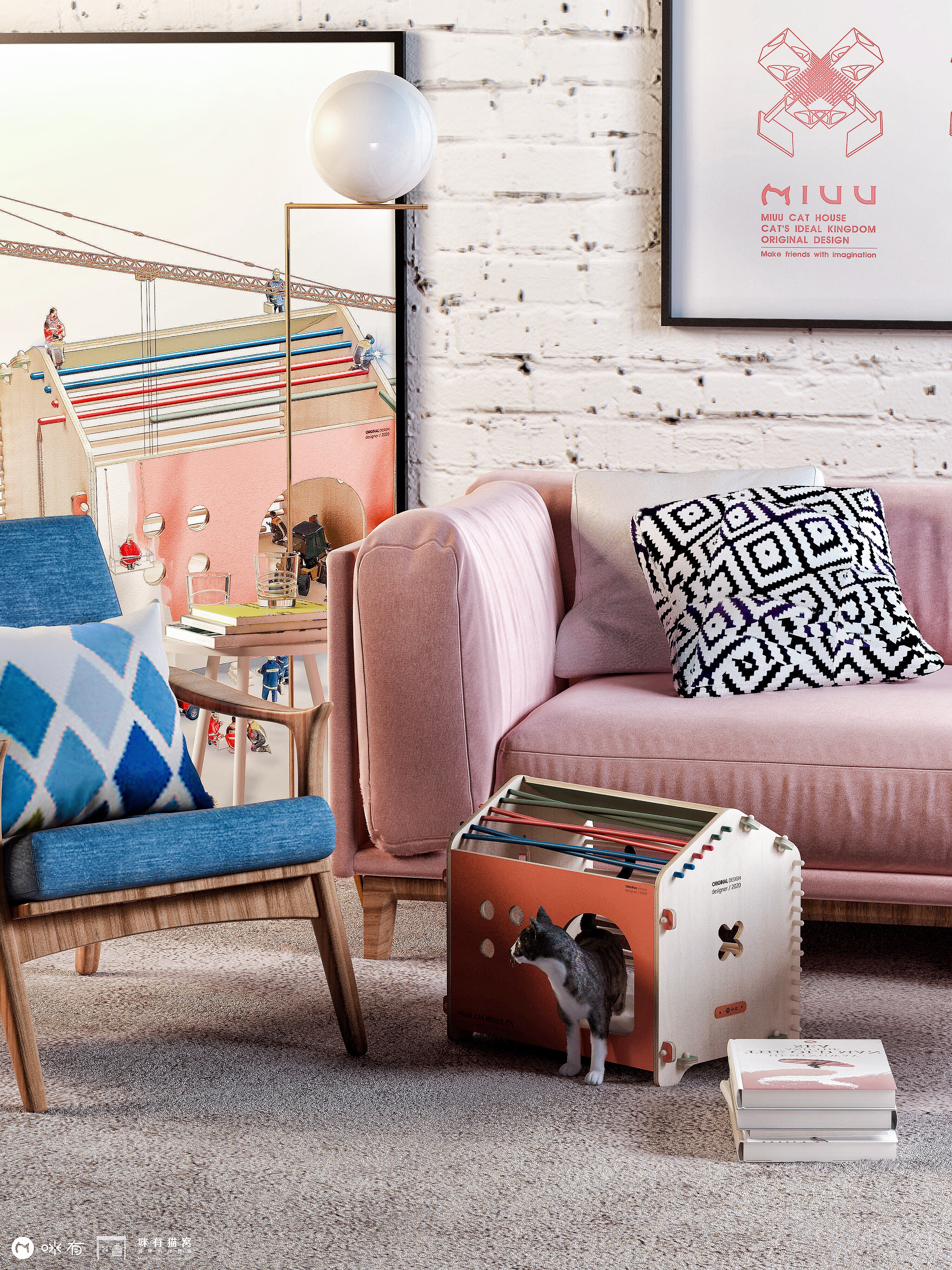 cat，Cat nest，Mi you，Pet Supplies & Pet，Home Furnishing，furniture，industrial design，