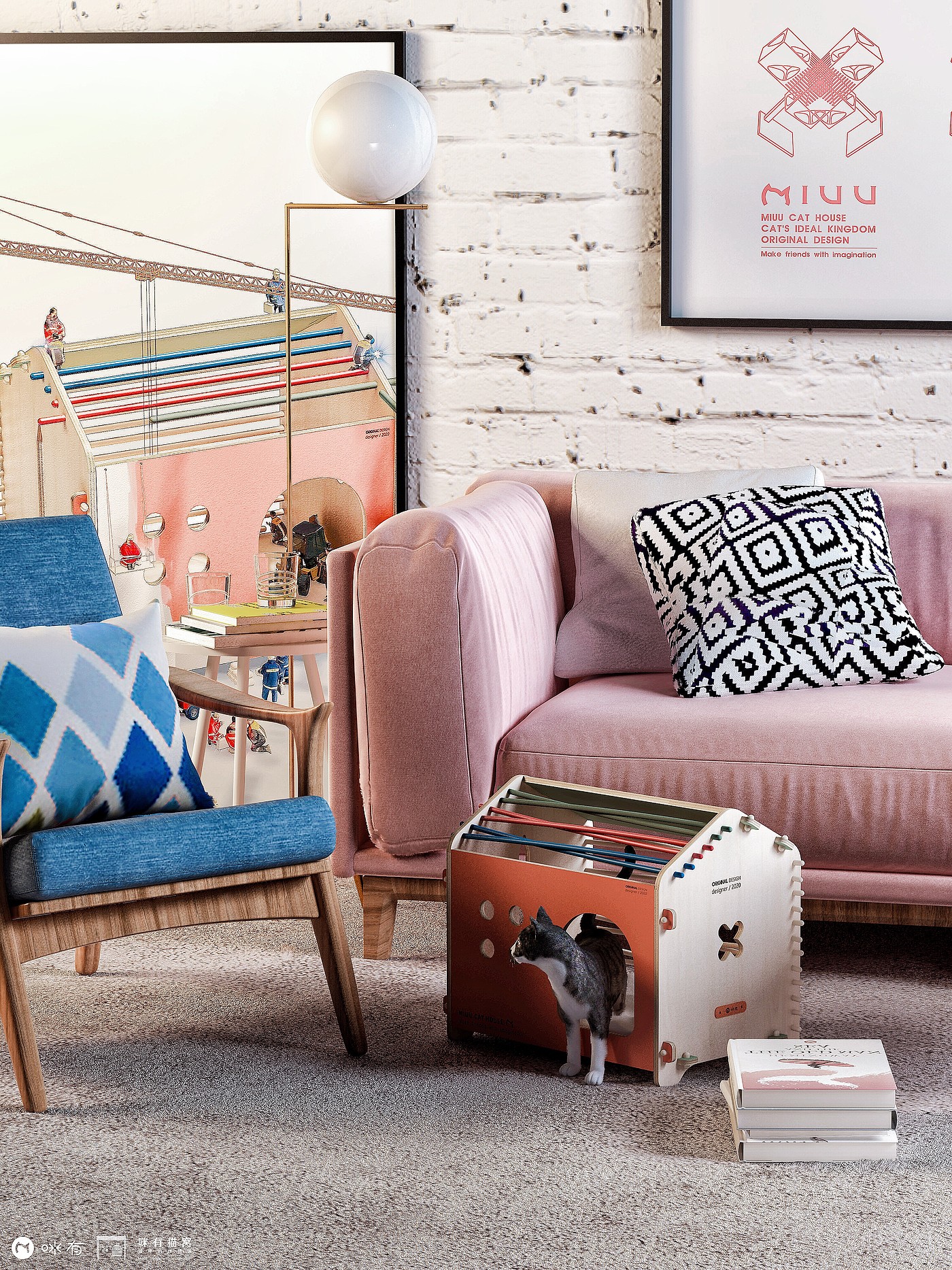 cat，Cat nest，Mi you，Pet Supplies & Pet，Home Furnishing，furniture，industrial design，