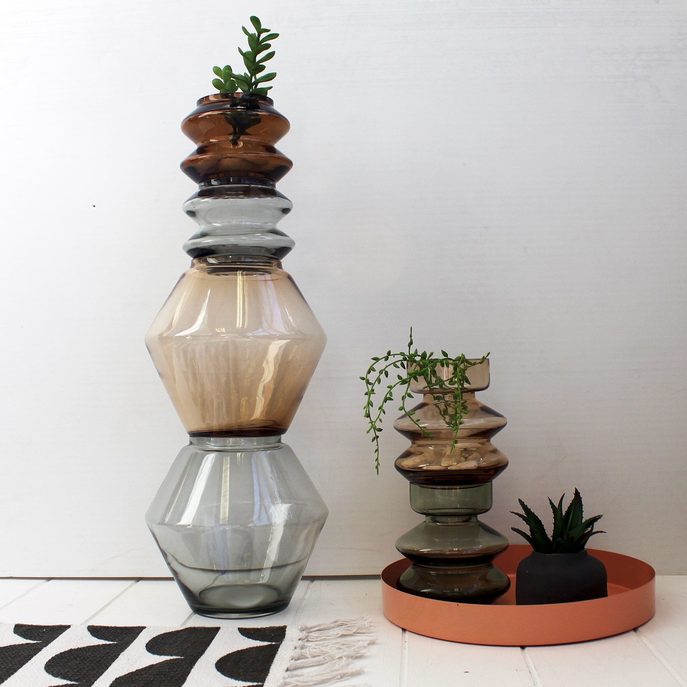 2018 red dot design concept award，Stackable Vase，Glass，vase，split，