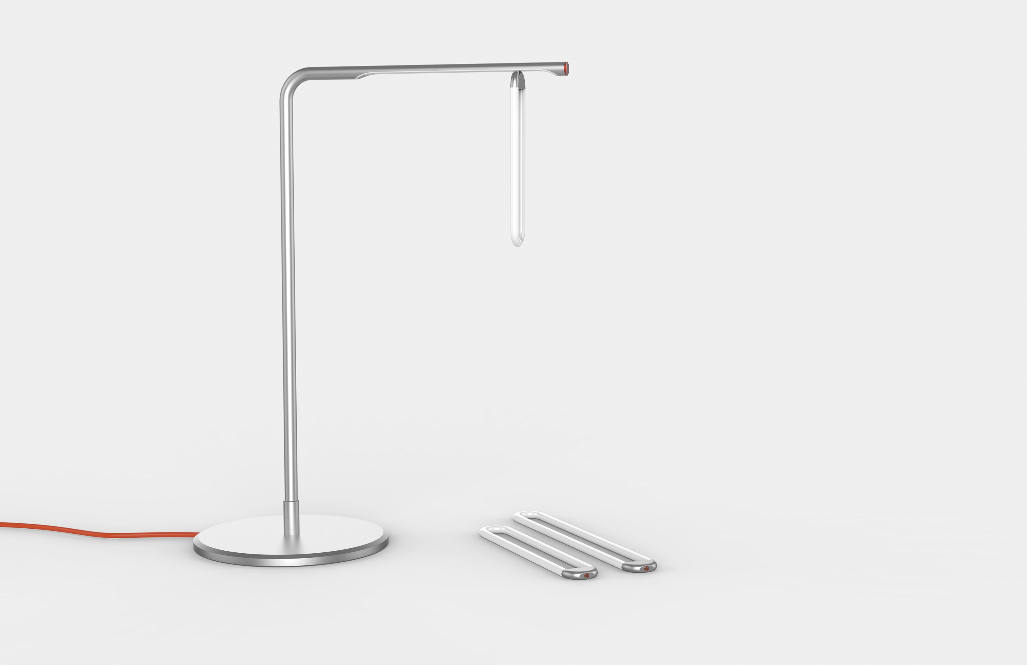 2018 red dot design concept award，Modular Desk Lamp，Lighting，lighting，Oxide blast metal，disassemble，