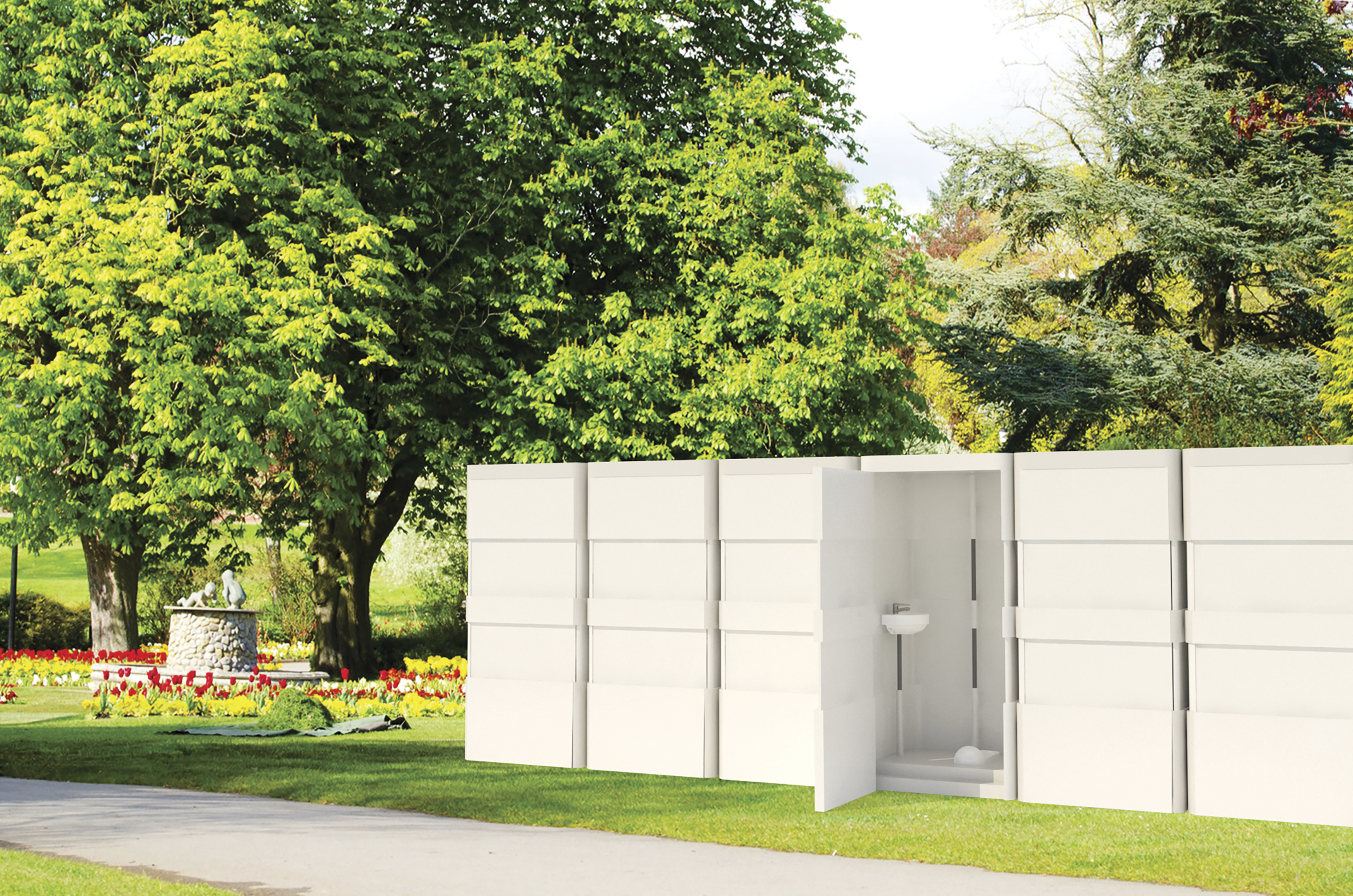 2018红点设计概念大奖,easy moving,移动厕所,无缝,室外