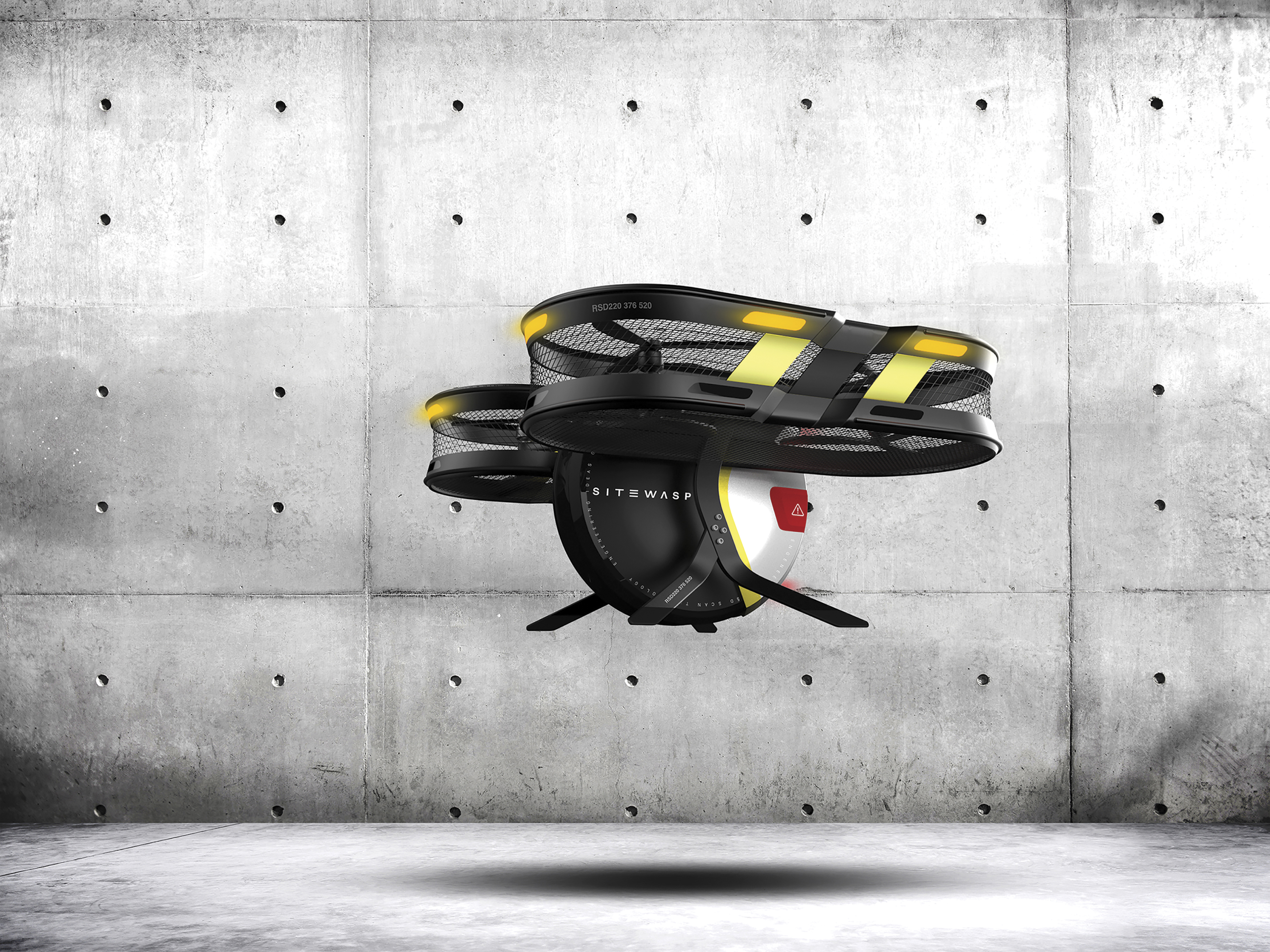 2018 red dot design concept award，SiteWasp，UAV，3d，