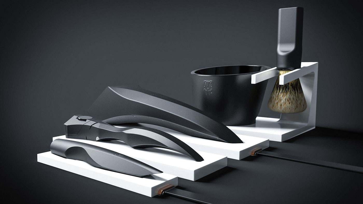 product design，Intelligent technology，design sketch，shaving，industrial design，