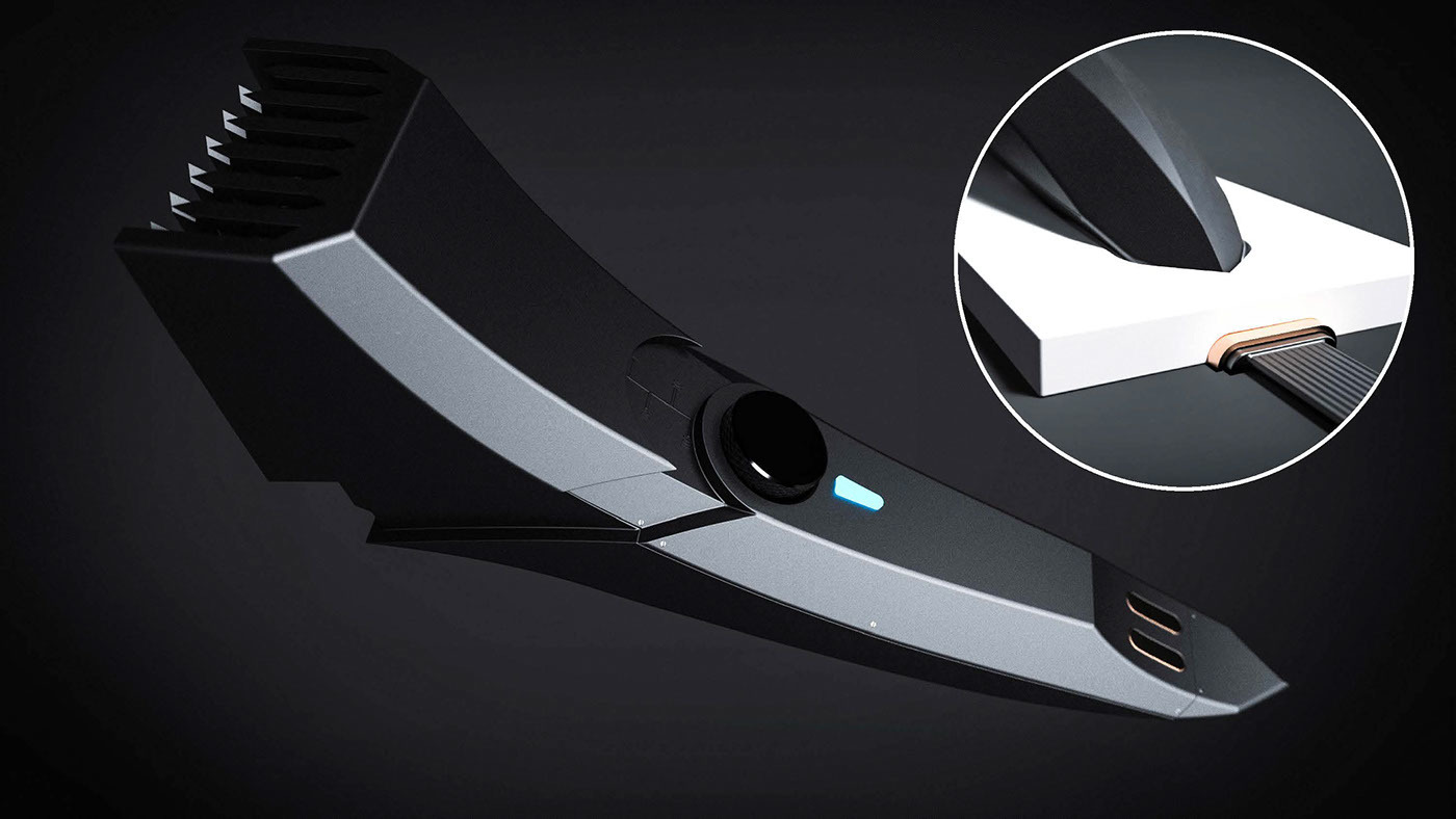 product design，Intelligent technology，design sketch，shaving，industrial design，