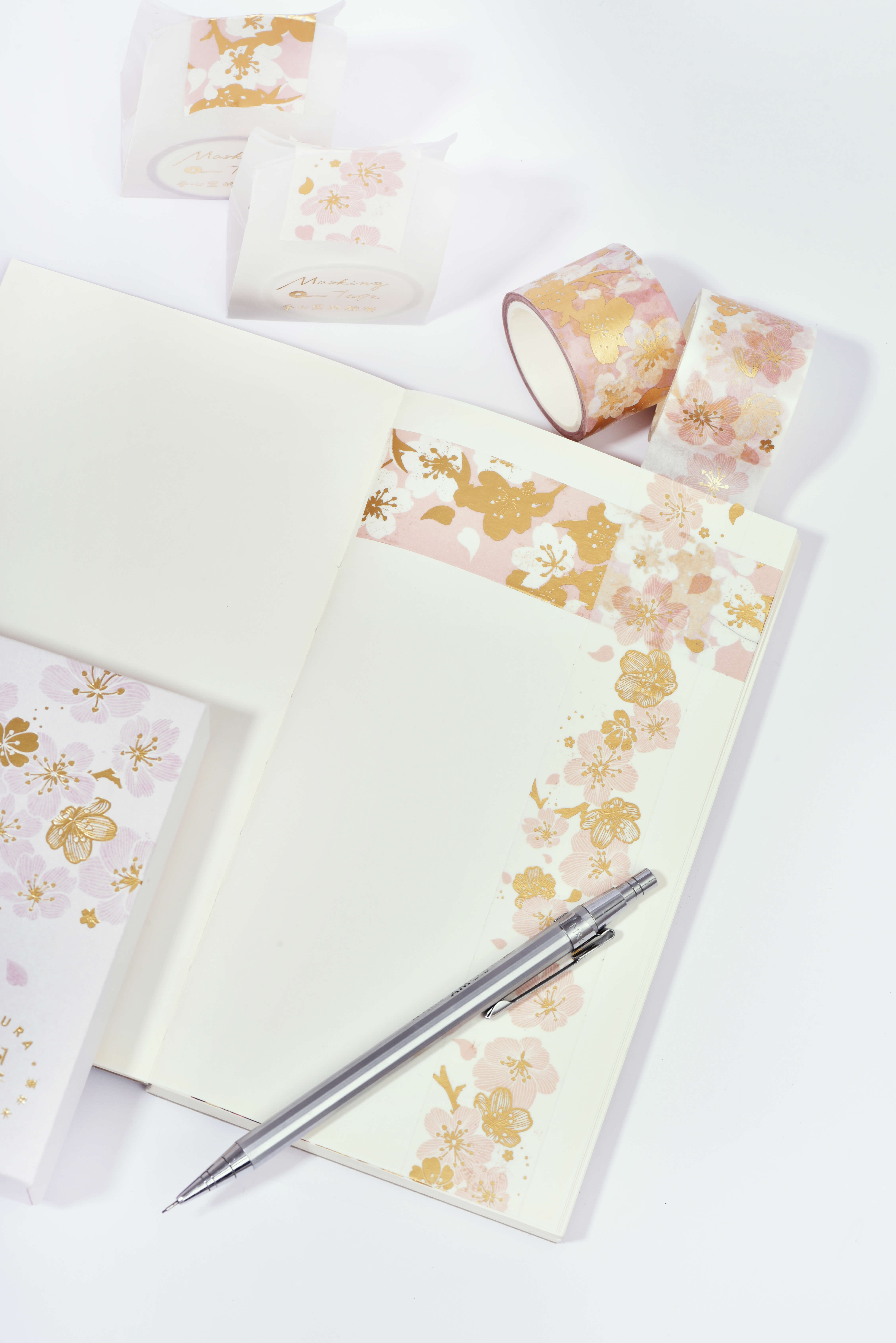 adhesive tape，cherry blossoms，Design，gilding，