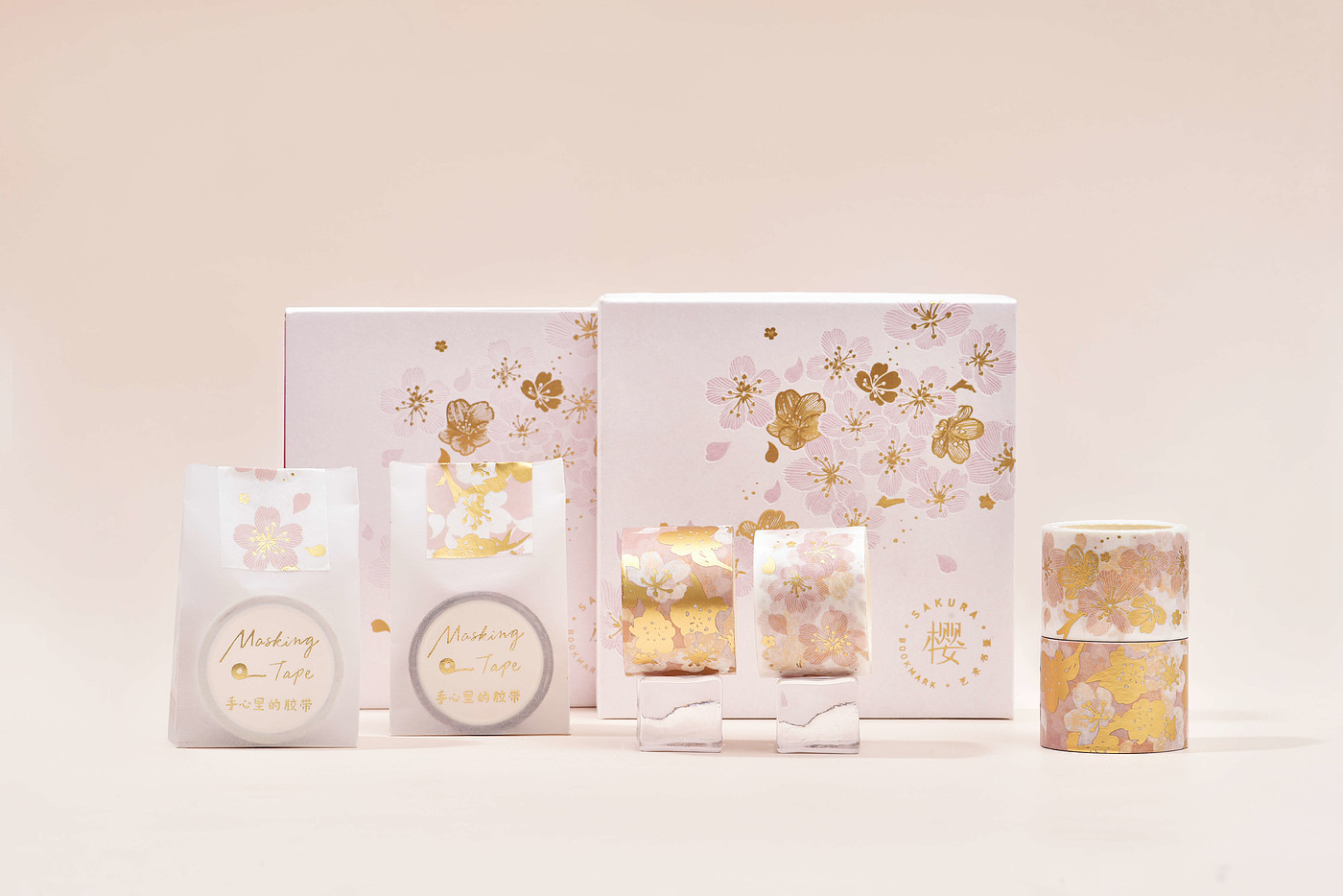 adhesive tape，cherry blossoms，Design，gilding，