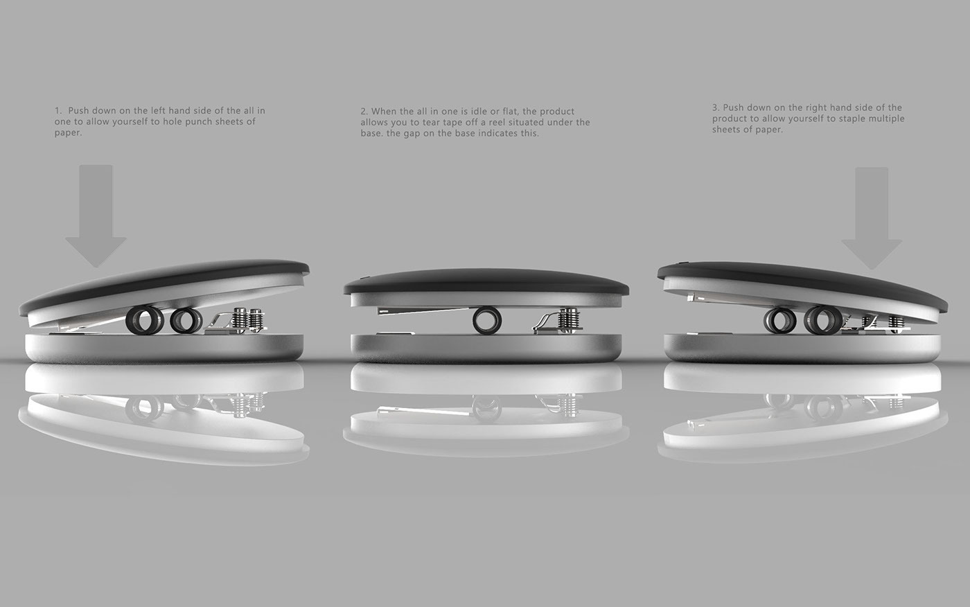 product design，Office Supplies，industrial design，stapler，design sketch，