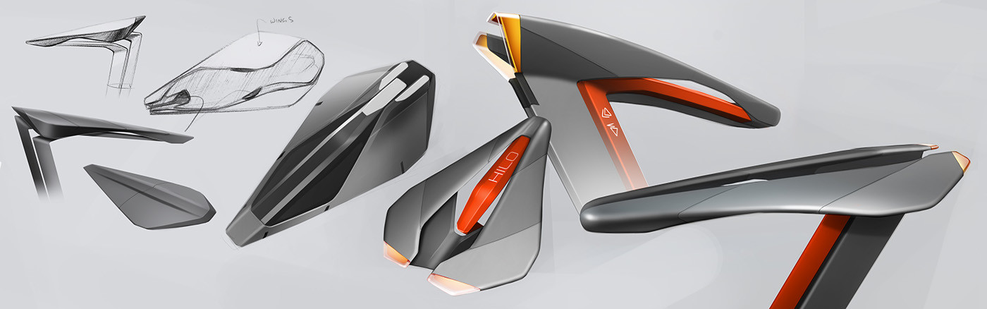 product design，industrial design，Bicycle，concept，Simplicity，