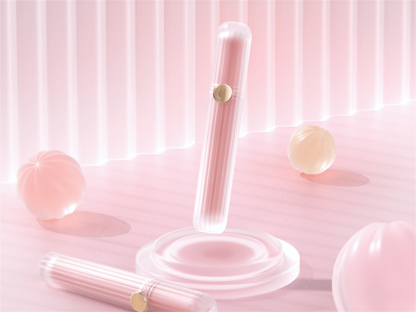 Beauty makeup，Cosmetics，Make-up，Lip Glaze，Lipstick，packing design，