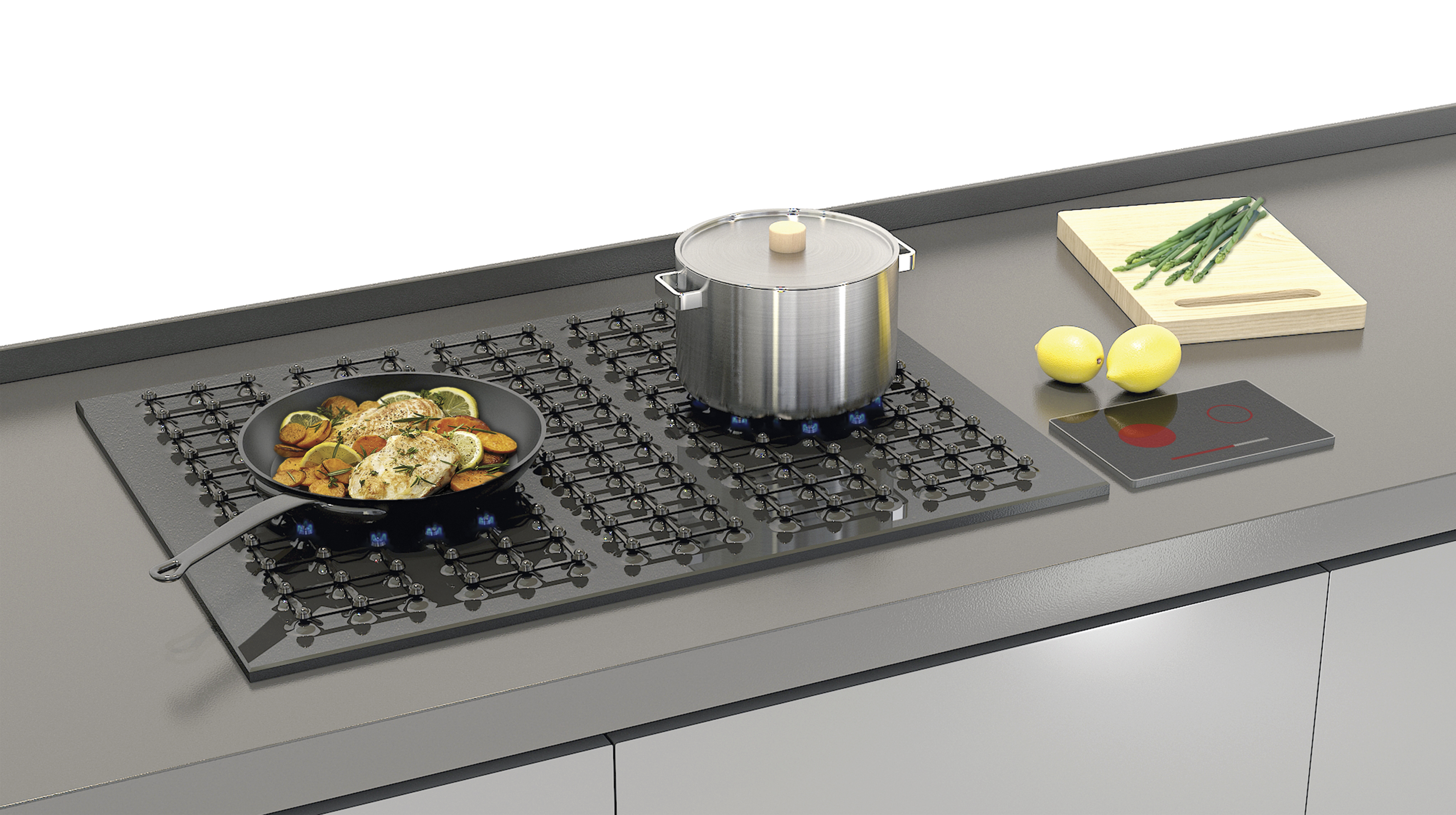 2018 red dot design concept award，Cookacross，Gas stove，heat-resisting，Bluetooth，Stove，