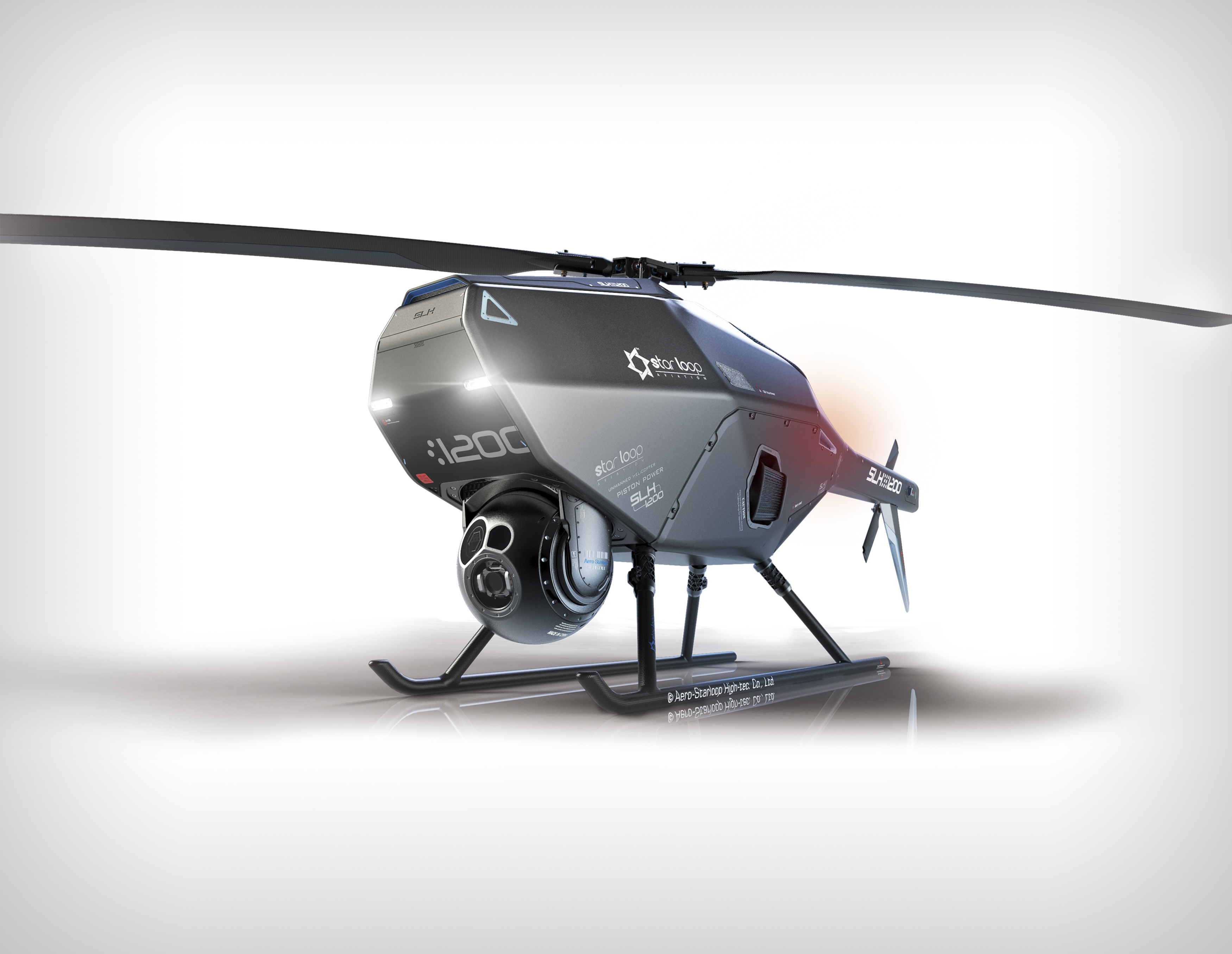 2018 red dot design concept award，SLH1200，UAV，Star Loop，