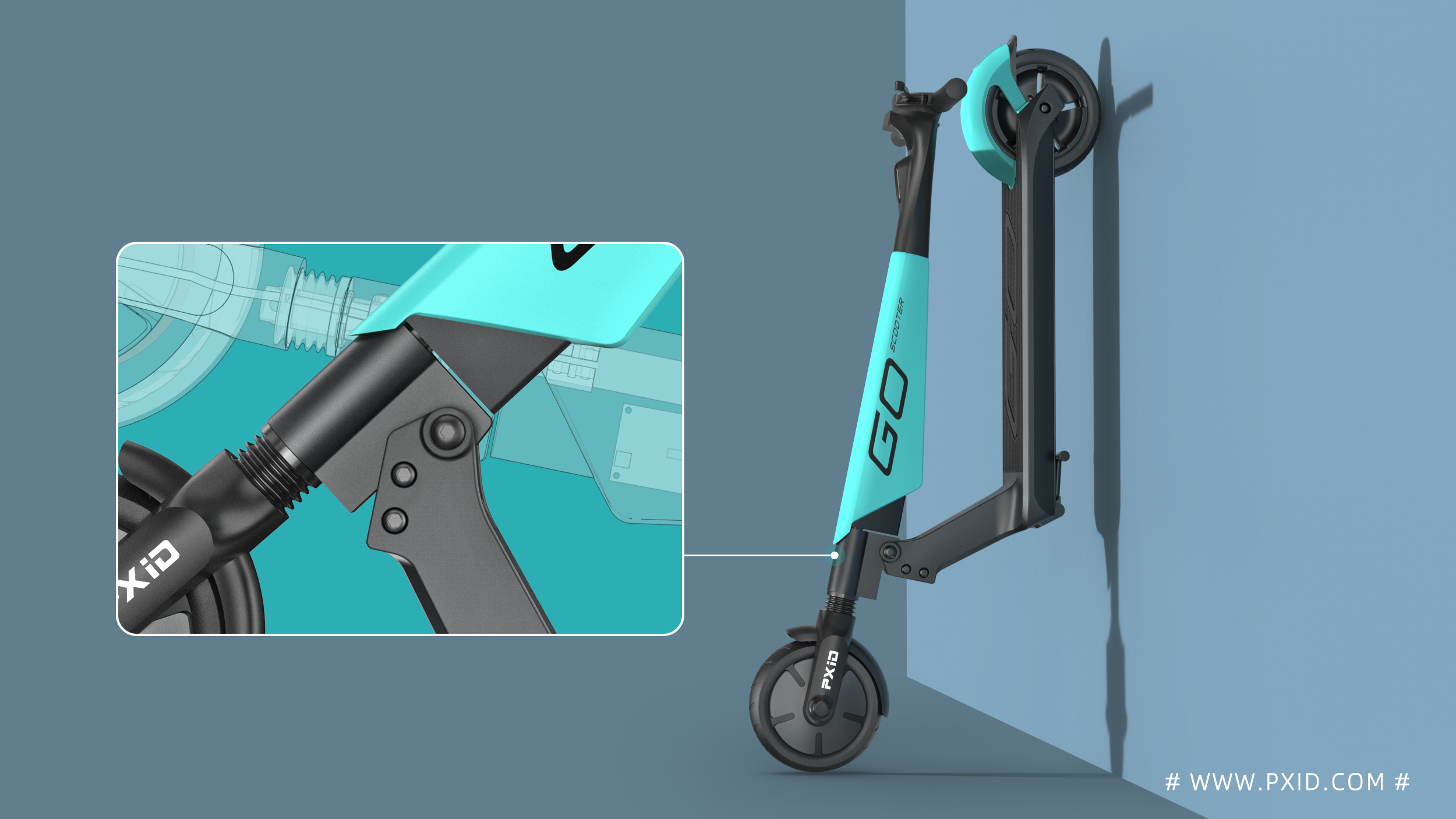 Shared scooter，Scooter，Electric scooter，Scooter design，Electric vehicle design，Vehicle design，industrial design，