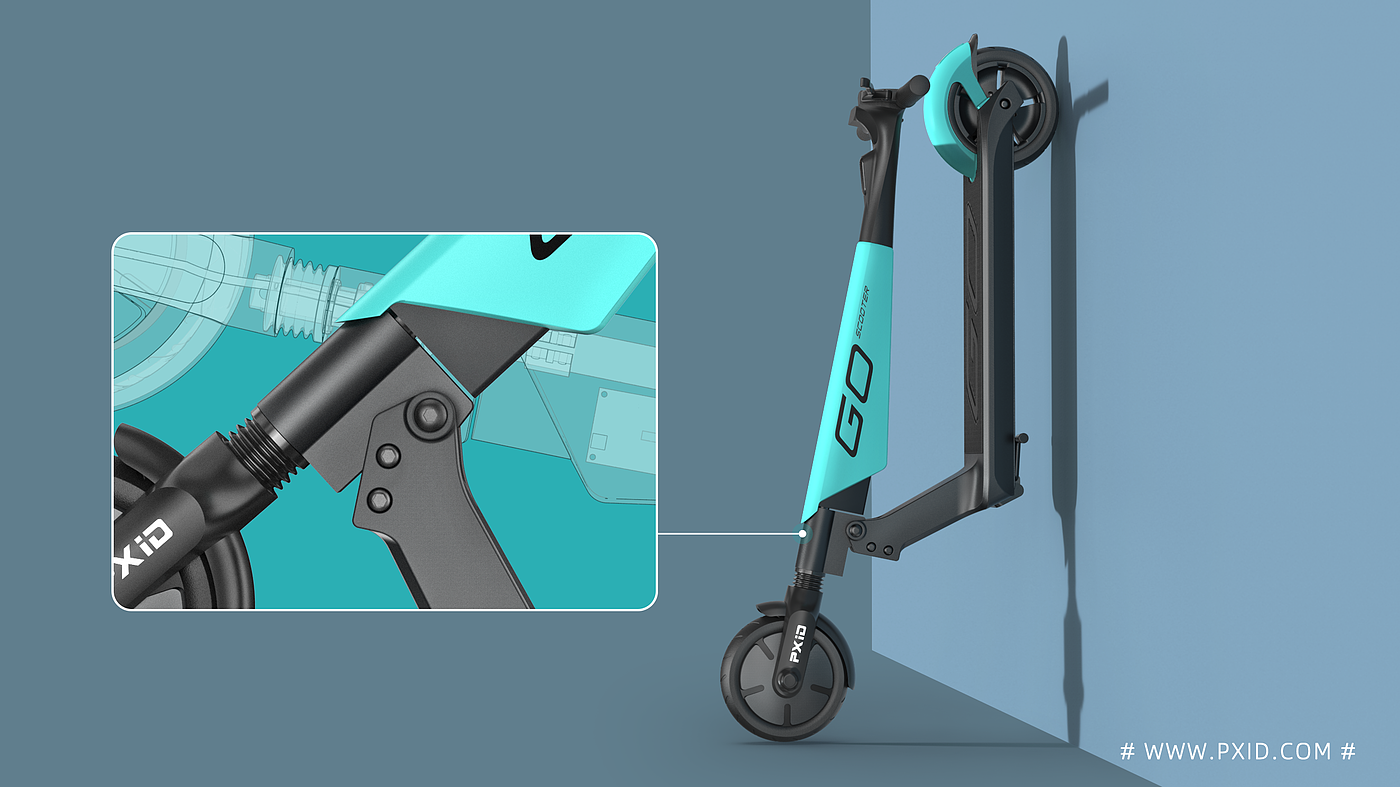 Shared scooter，Scooter，Electric scooter，Scooter design，Electric vehicle design，Vehicle design，industrial design，
