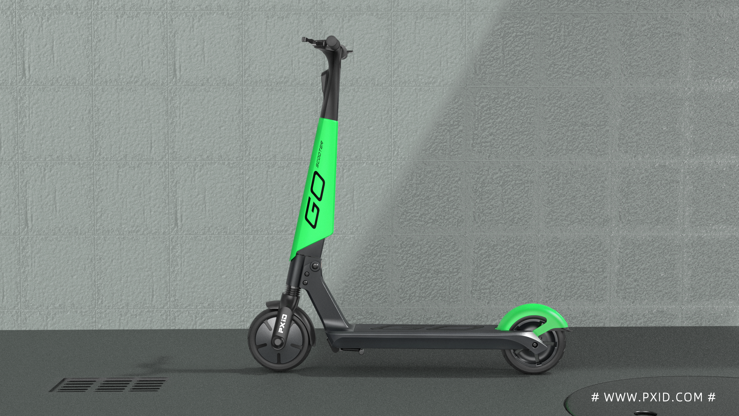 Shared scooter，Scooter，Electric scooter，Scooter design，Electric vehicle design，Vehicle design，industrial design，