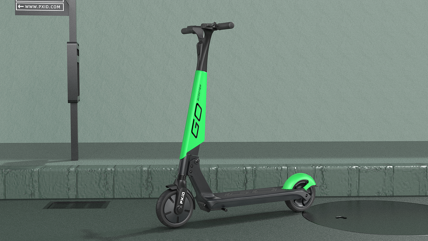 Shared scooter，Scooter，Electric scooter，Scooter design，Electric vehicle design，Vehicle design，industrial design，
