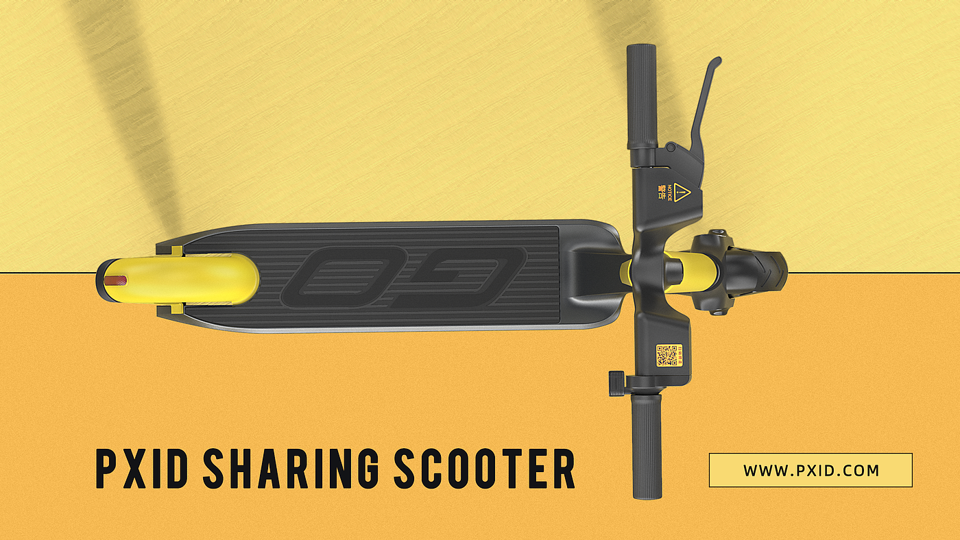 Shared scooter，Scooter，Electric scooter，Scooter design，Electric vehicle design，Vehicle design，industrial design，