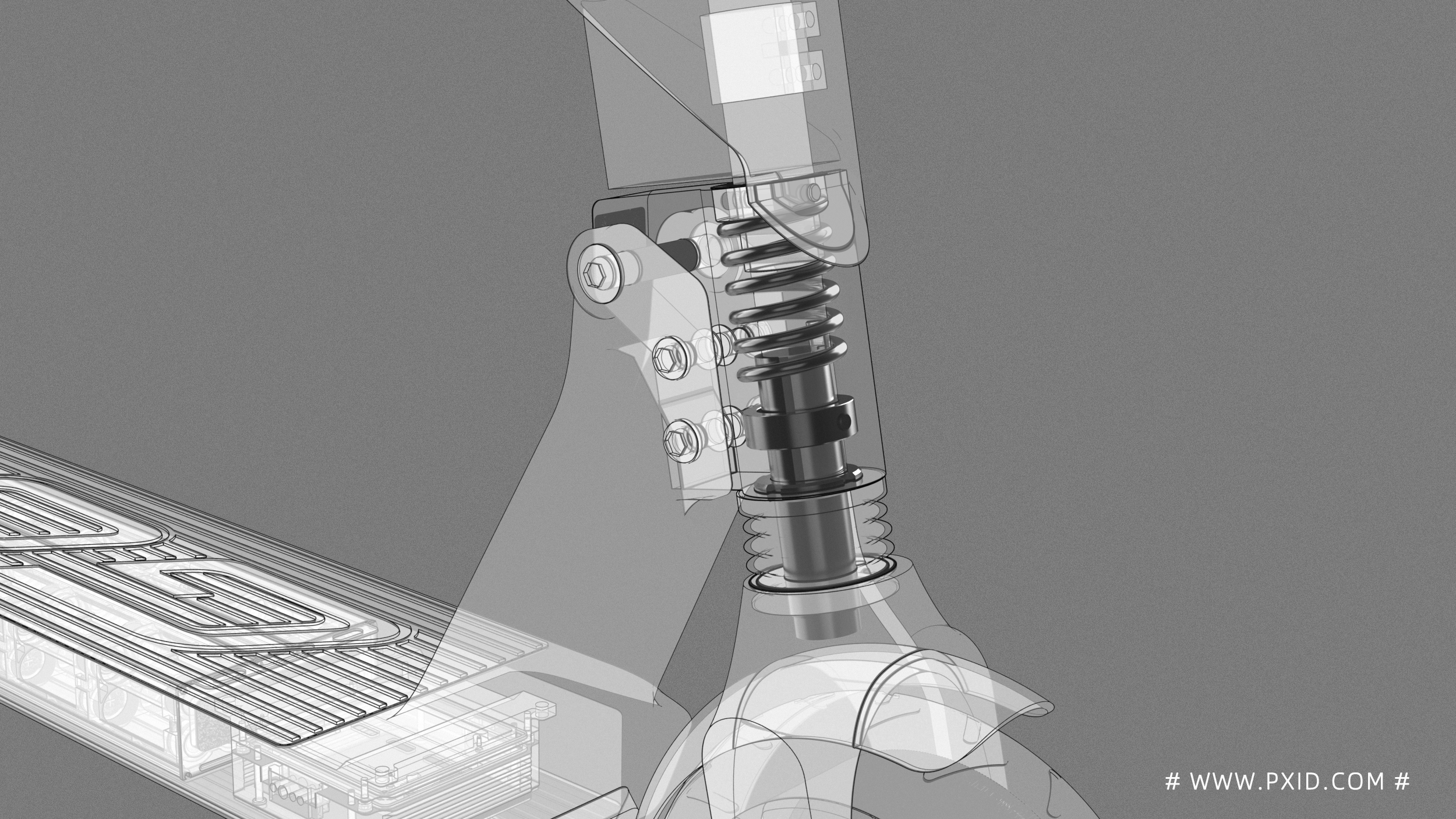 Shared scooter，Scooter，Electric scooter，Scooter design，Electric vehicle design，Vehicle design，industrial design，