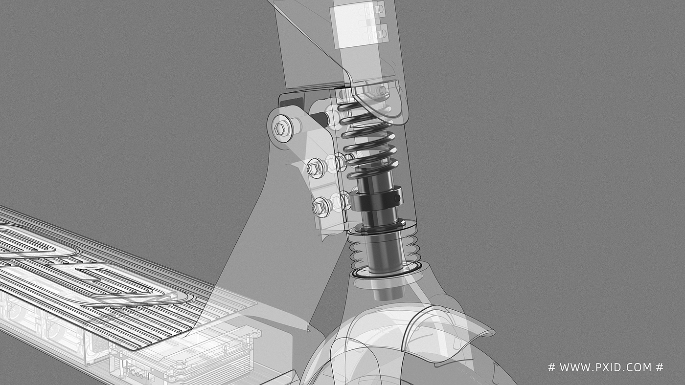 Shared scooter，Scooter，Electric scooter，Scooter design，Electric vehicle design，Vehicle design，industrial design，