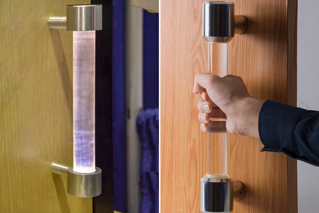 Door handle，disinfect，ultraviolet rays，virus，healthy，Glass，